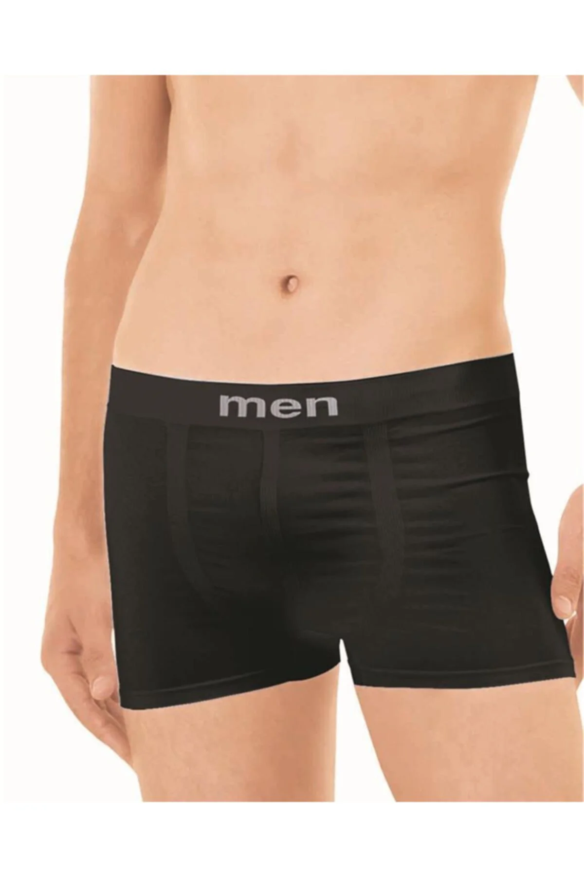 Erkek Dikişsiz Boxer siyah