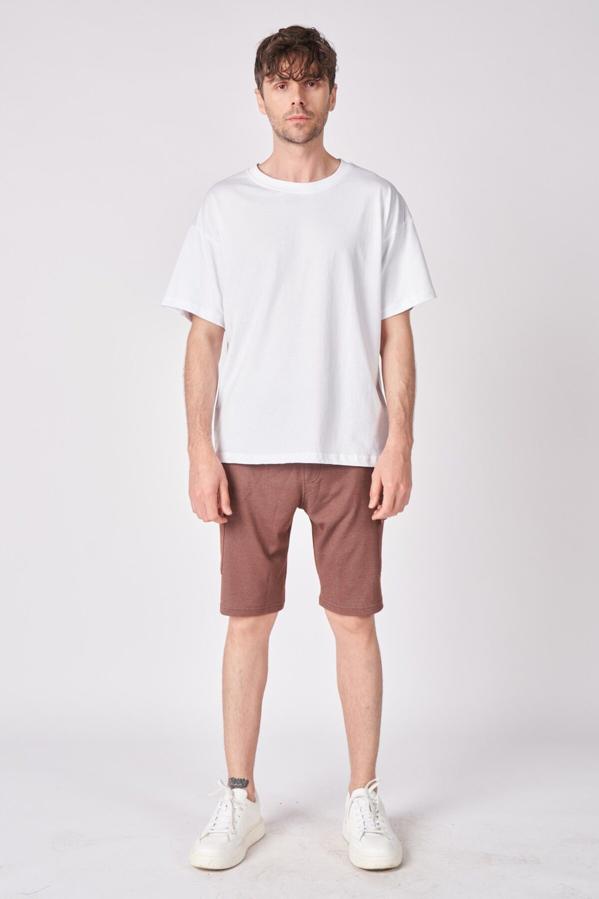 Defys Erkek Dokulu Oversize Bermuda