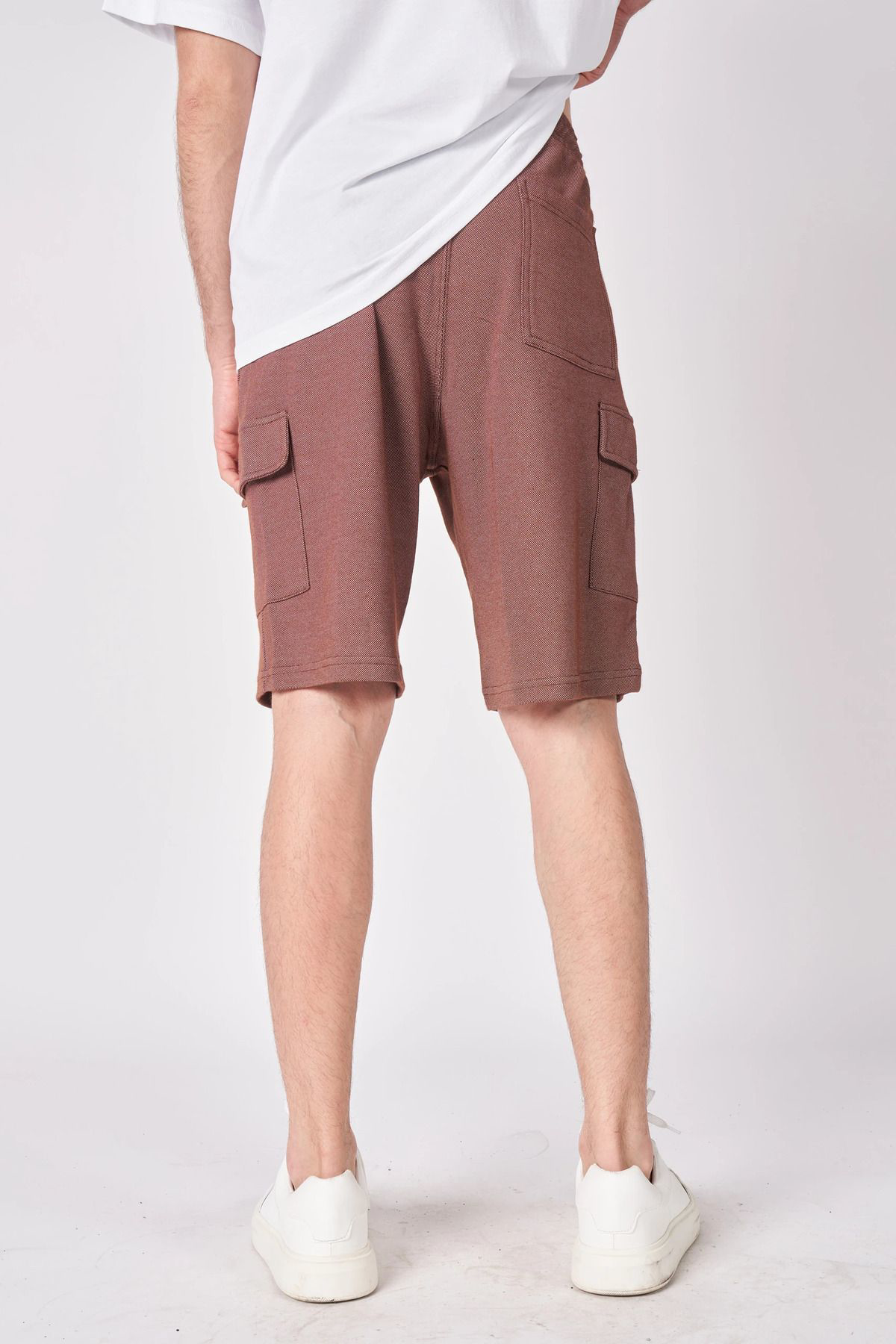 Defys Erkek Dokulu Oversize Bermuda