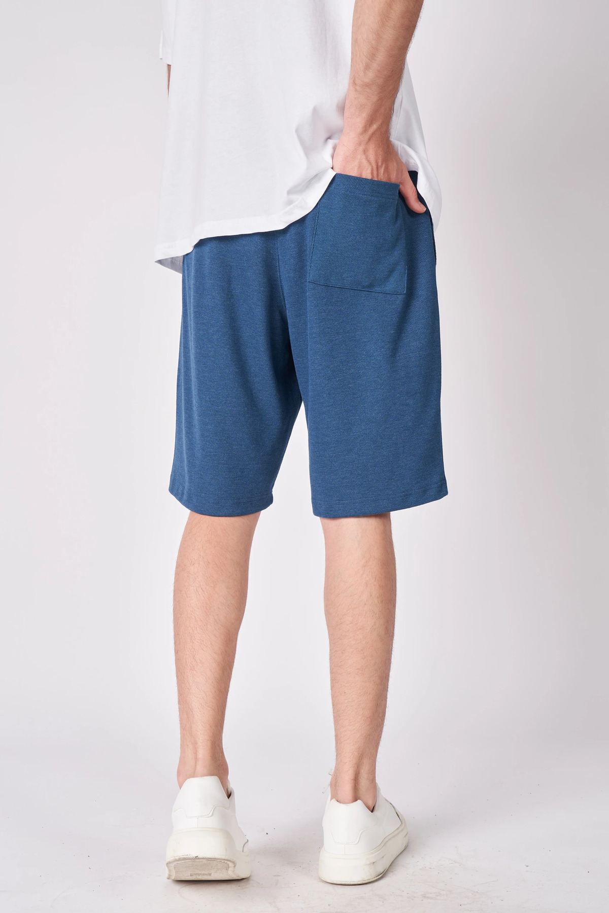 Defys Erkek Dokulu Oversize Bermuda