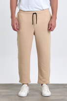 Erkek Duble Paça Pamuklu Beli Lastikli ve İpli Jogger Pantolon  B