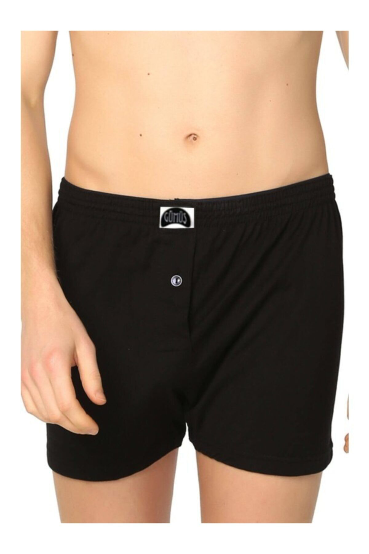 Erkek Düğmeli Penye Boxer 6lı Paket 4020