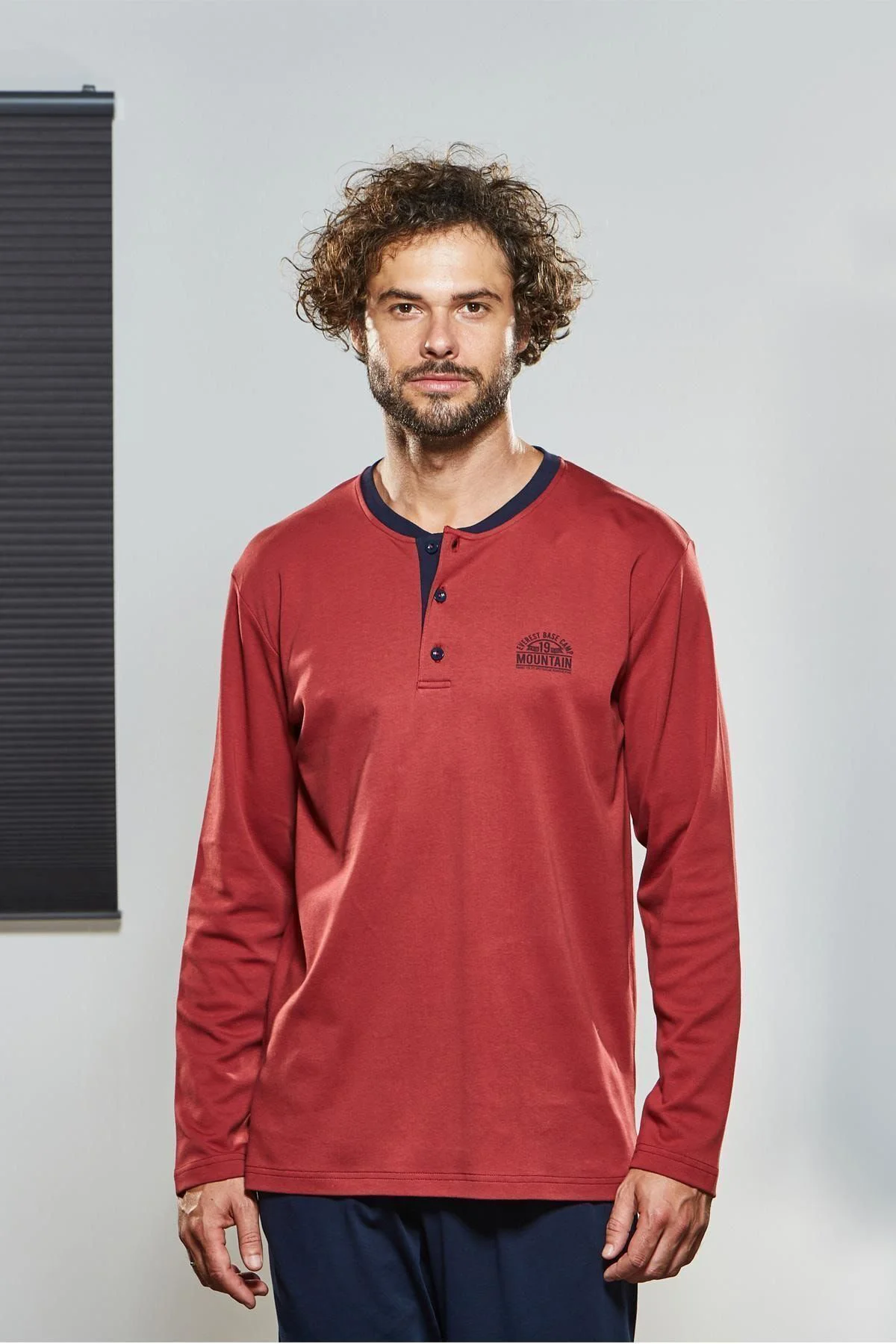 Erkek Düğmeli Pijama Takımı 21317