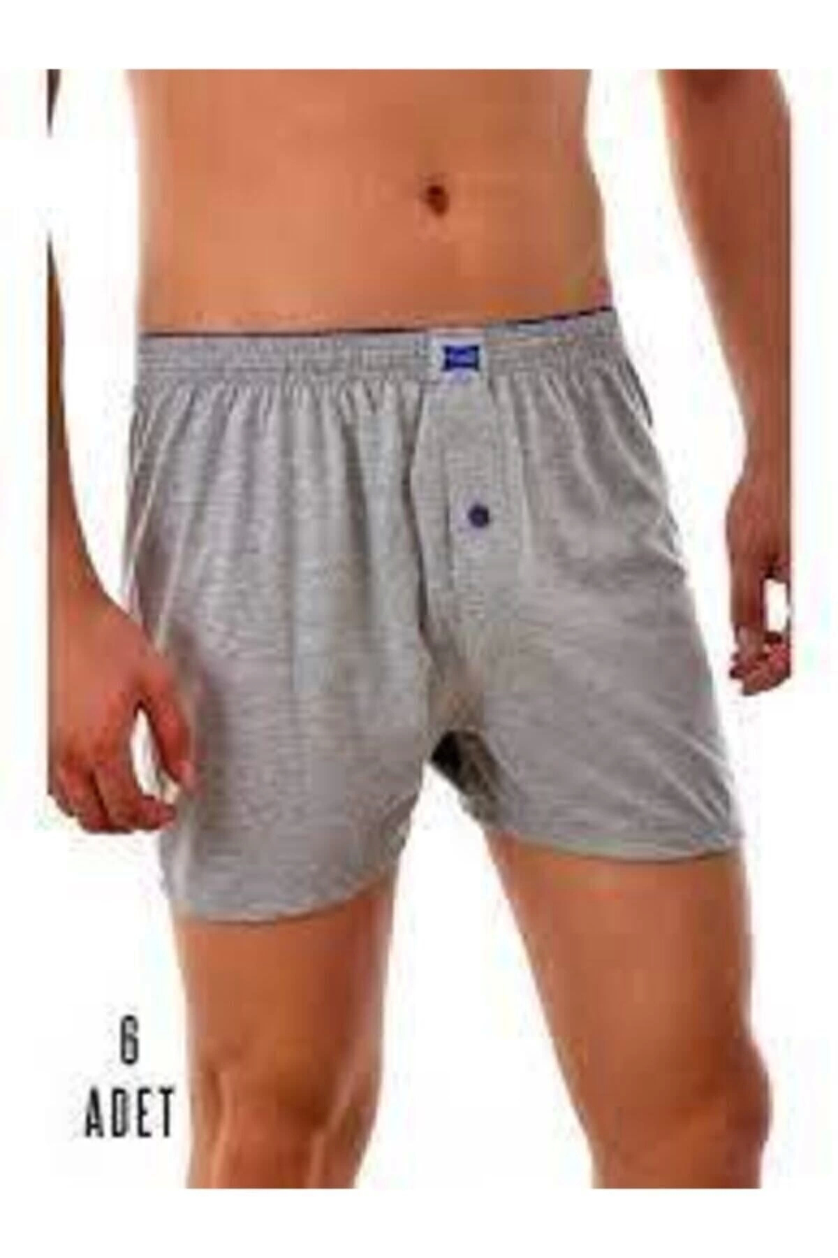 ERKEK DÜZ PENYE BOXER 6 Adet