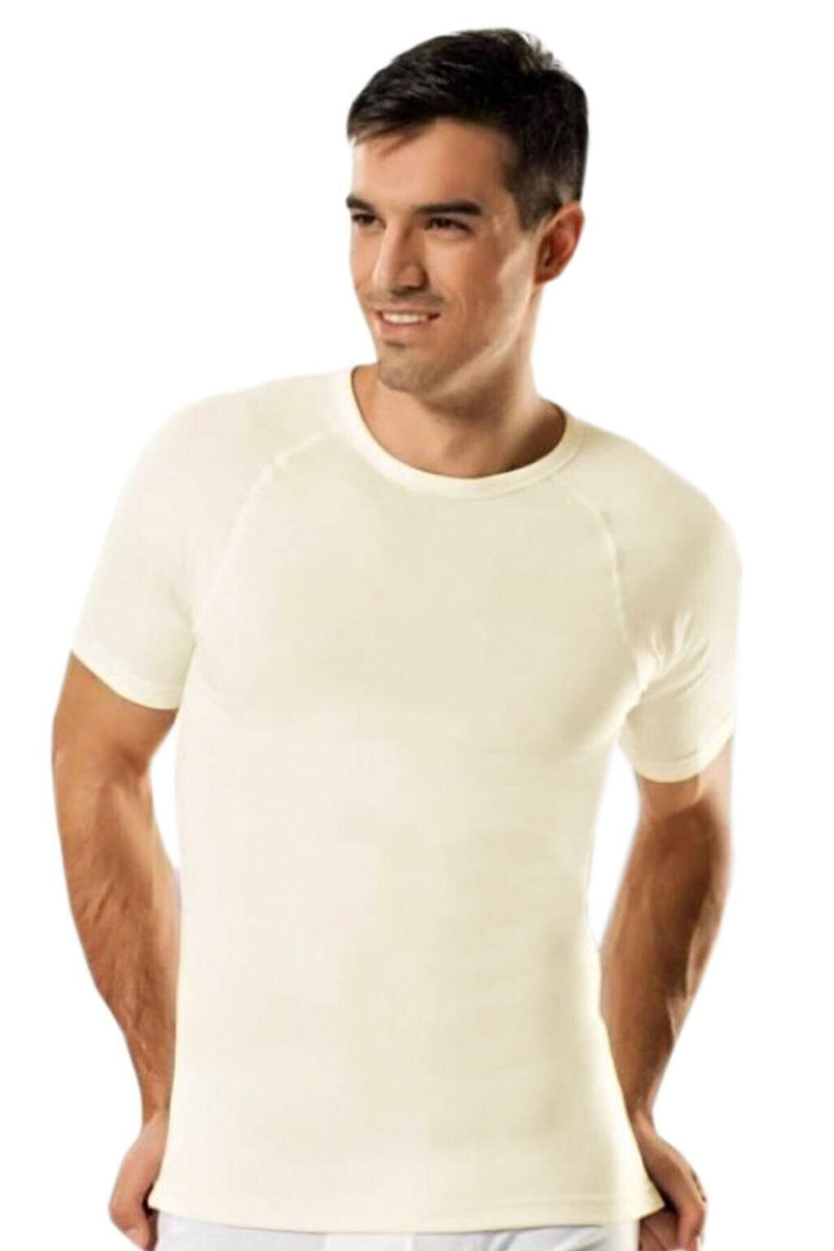 Namaldı Erkek Ekru Kısa Kollu Termal Fanila