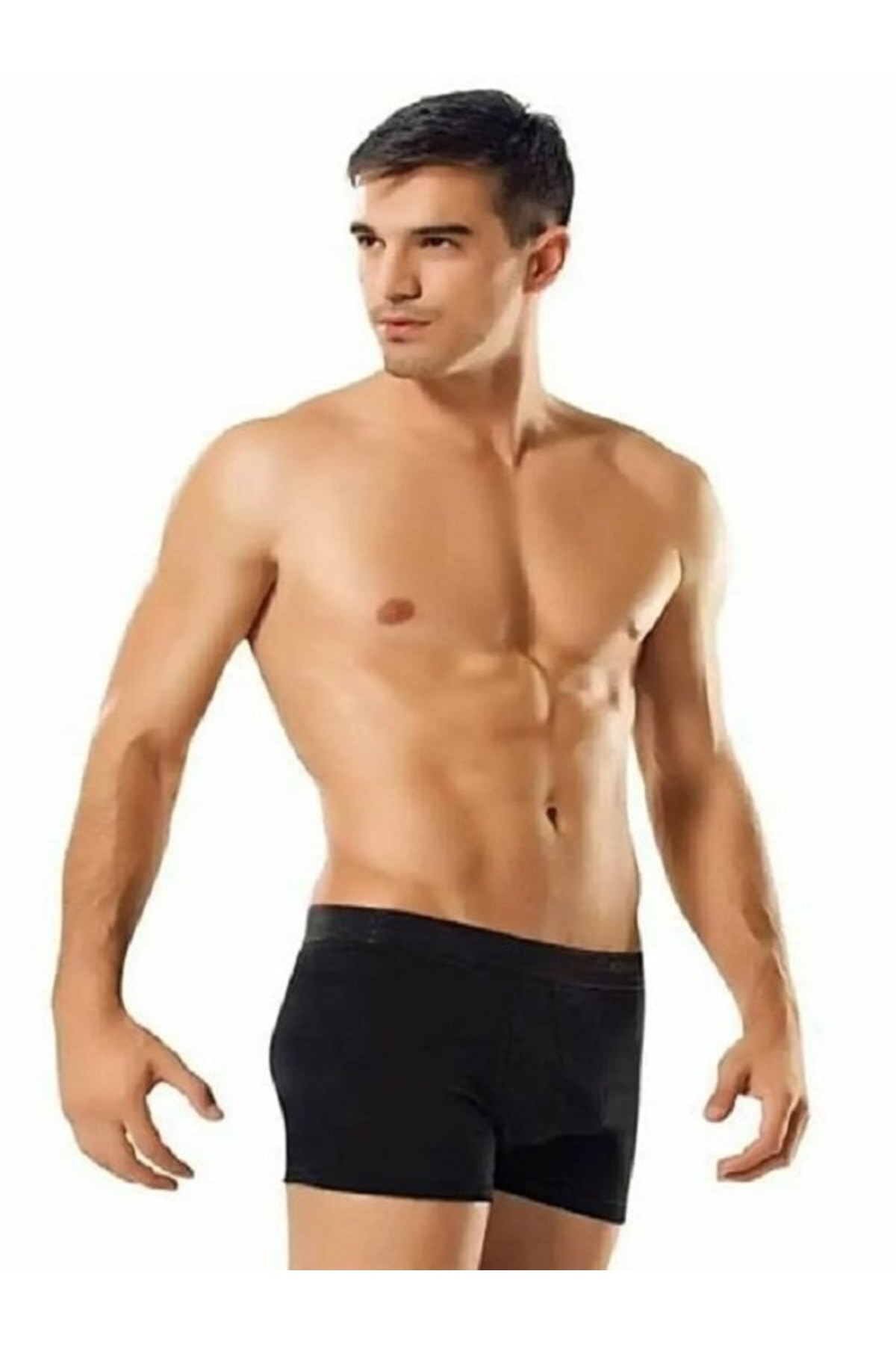 Tutku Erkek Elastan 6 Adet Boxer Siyah