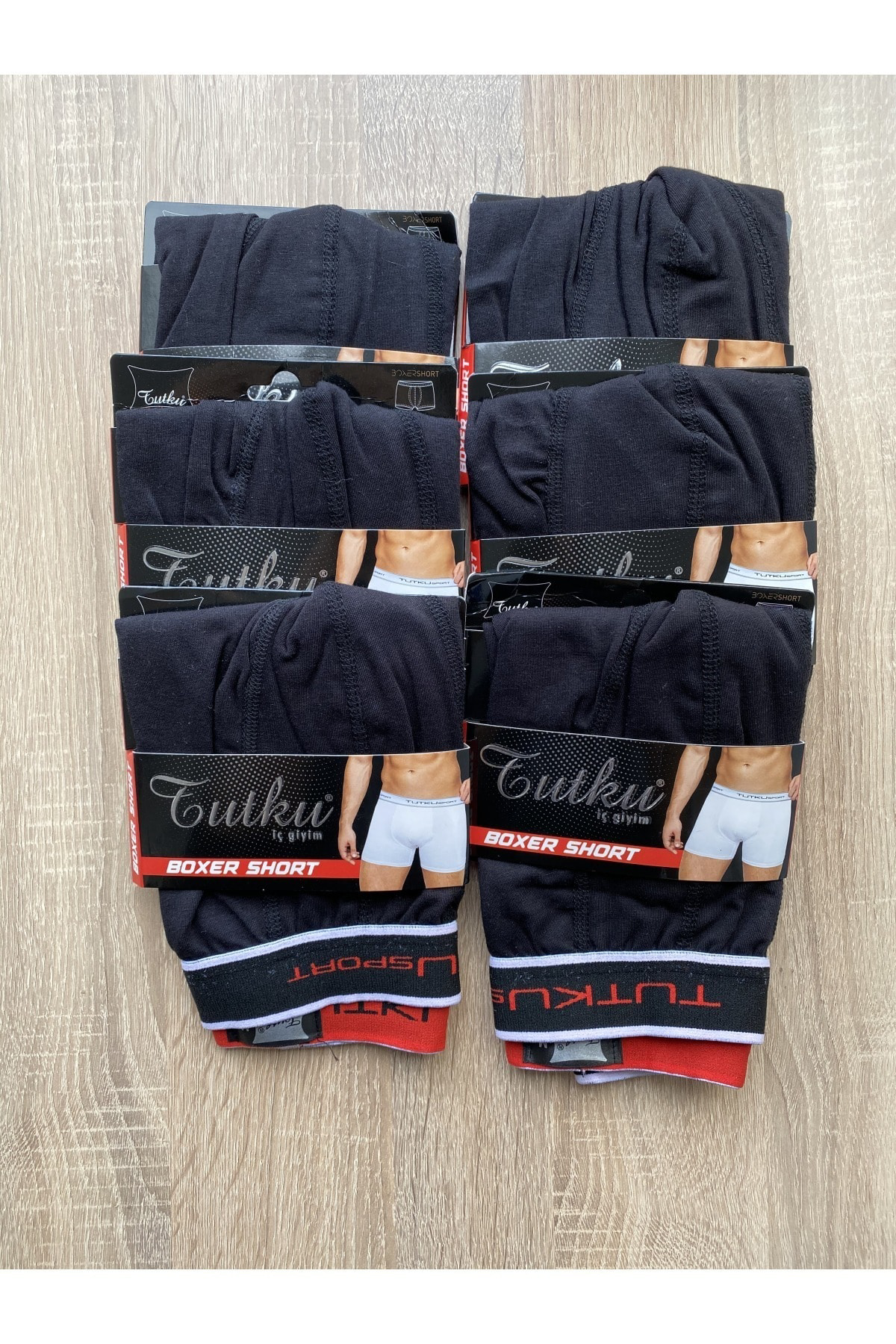 Erkek Elastan Spor Boxer 6 Adet