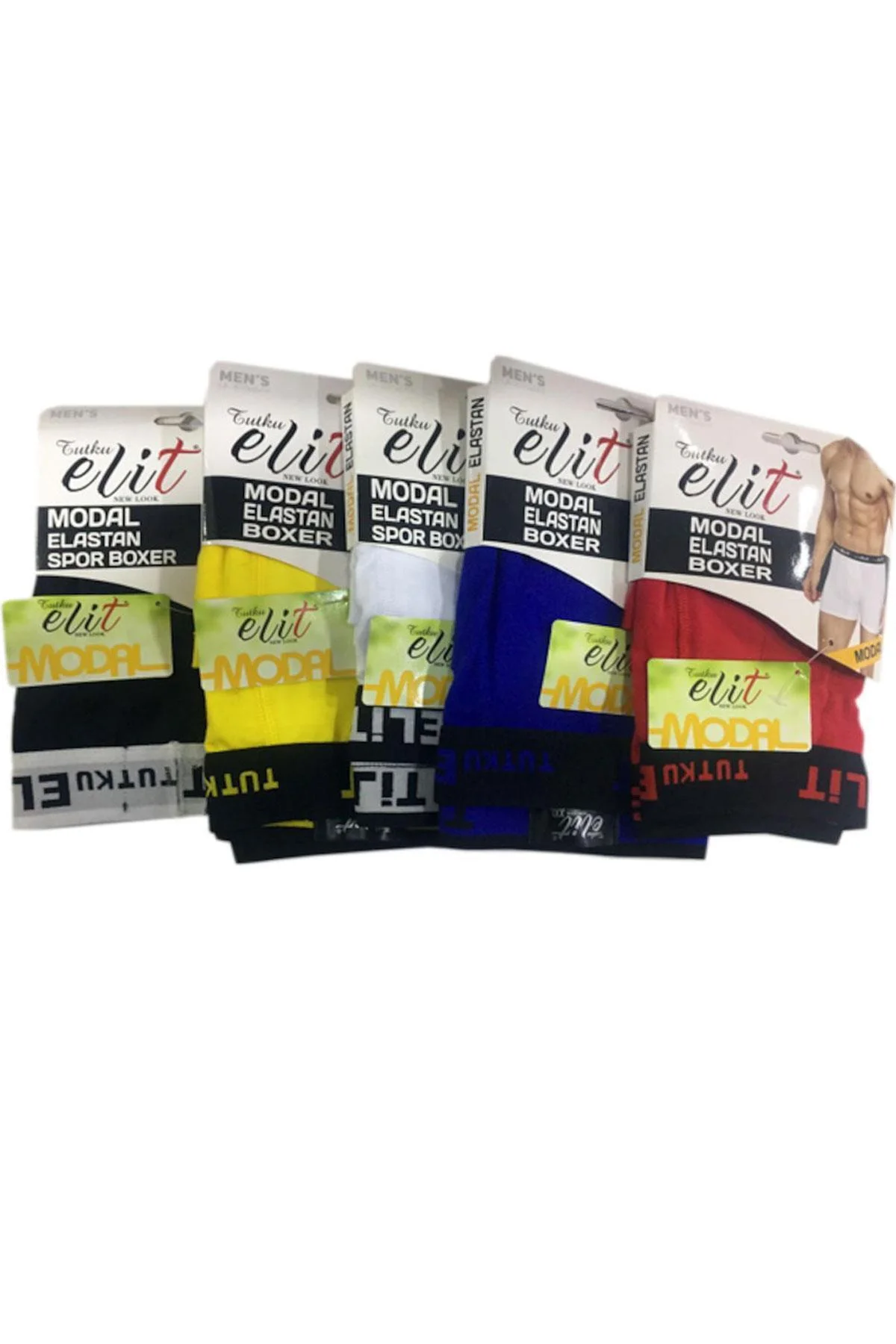 Erkek Elit Modal Spor Boxer Külot Don 5'Li Erkek Elit Modal Spor Boxer Külot Don 5'Li