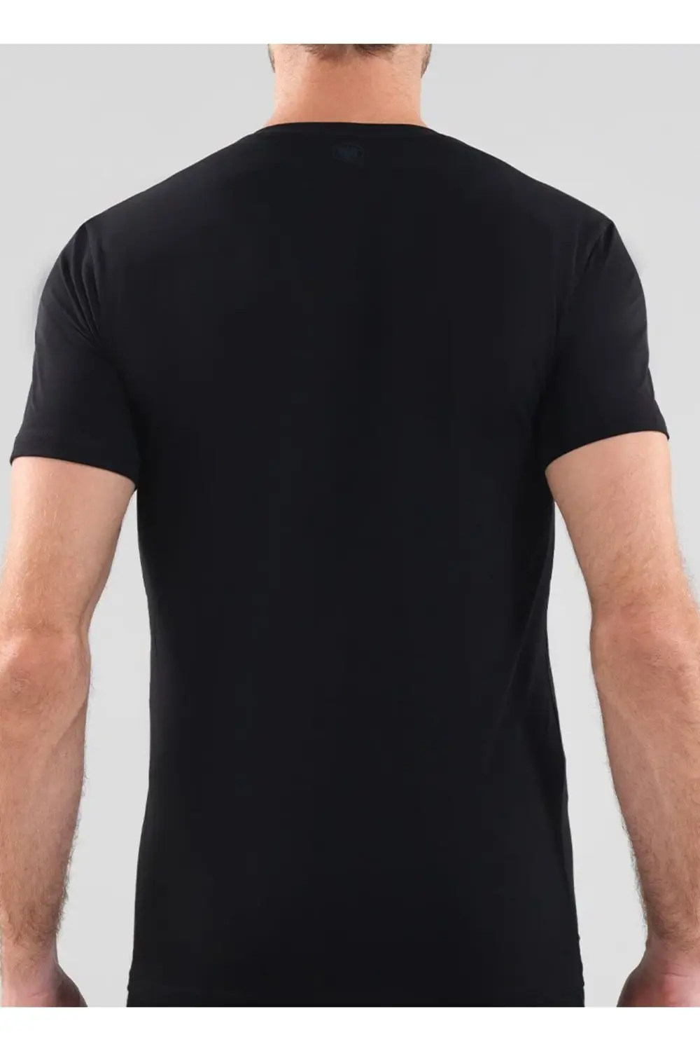 Erkek Fanila Bisiklet Yaka Aura 9506 - Siyah