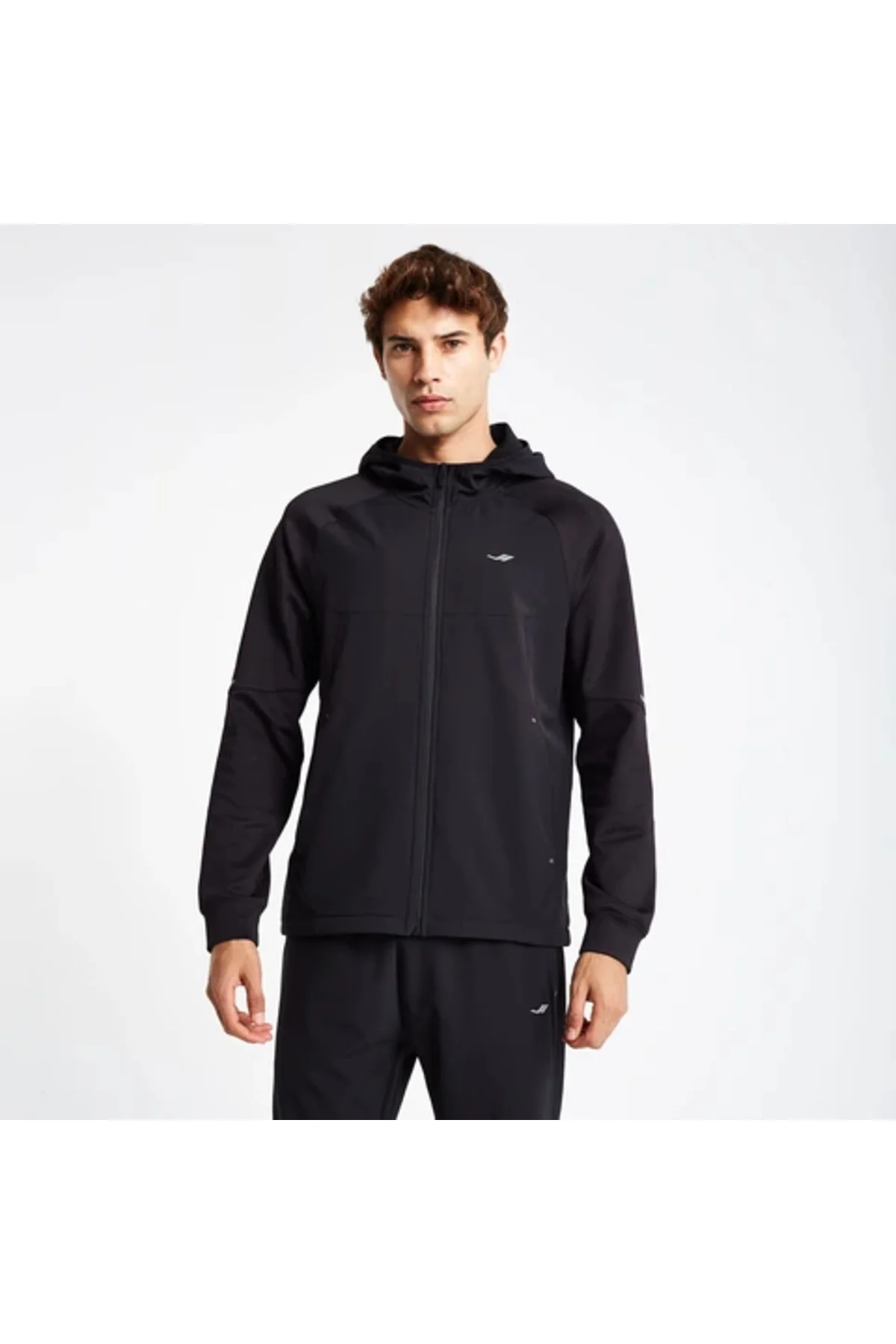 Erkek Fermuarlı Kapüşonlu Sweatshirt 24N-1115 24NTES001115