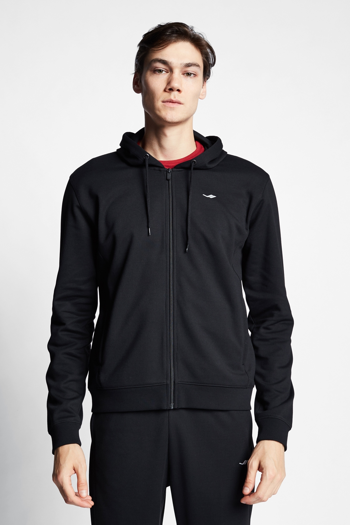 Erkek Fermuarlı Kapüşonlu Sweatshirt 22s-1241-22n