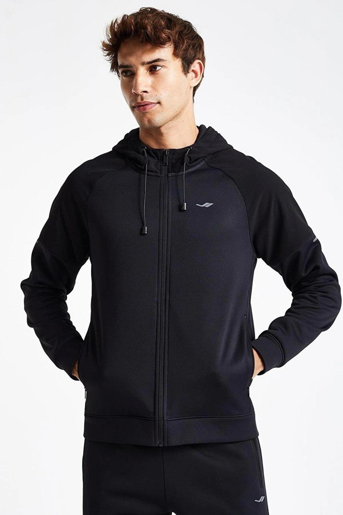 Lescon Erkek Fermuarlı Kapüşonlu Sweatshirt 24N-1117 24Ntes001117