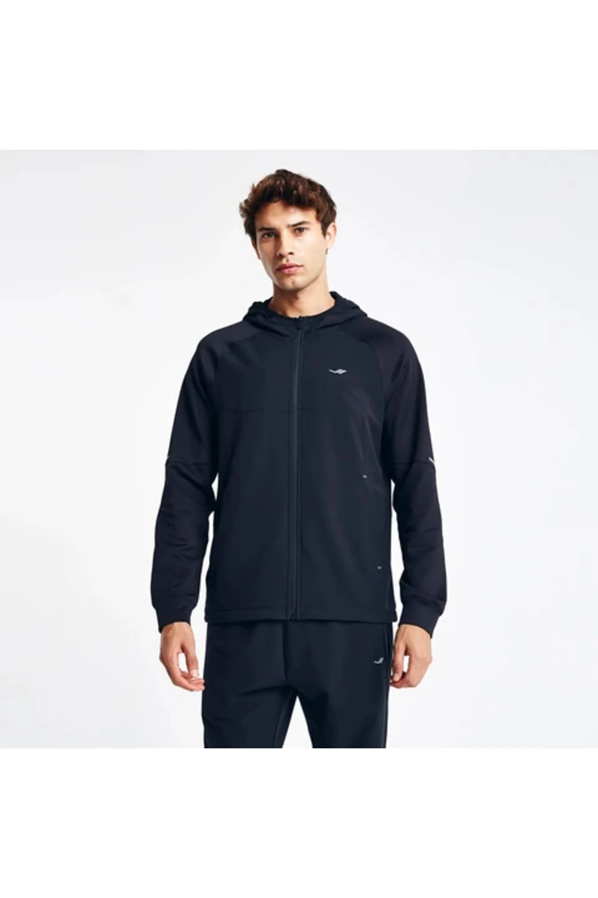 Erkek Fermuarlı Kapüşonlu Sweatshirt 24N-1115 24NTES001115