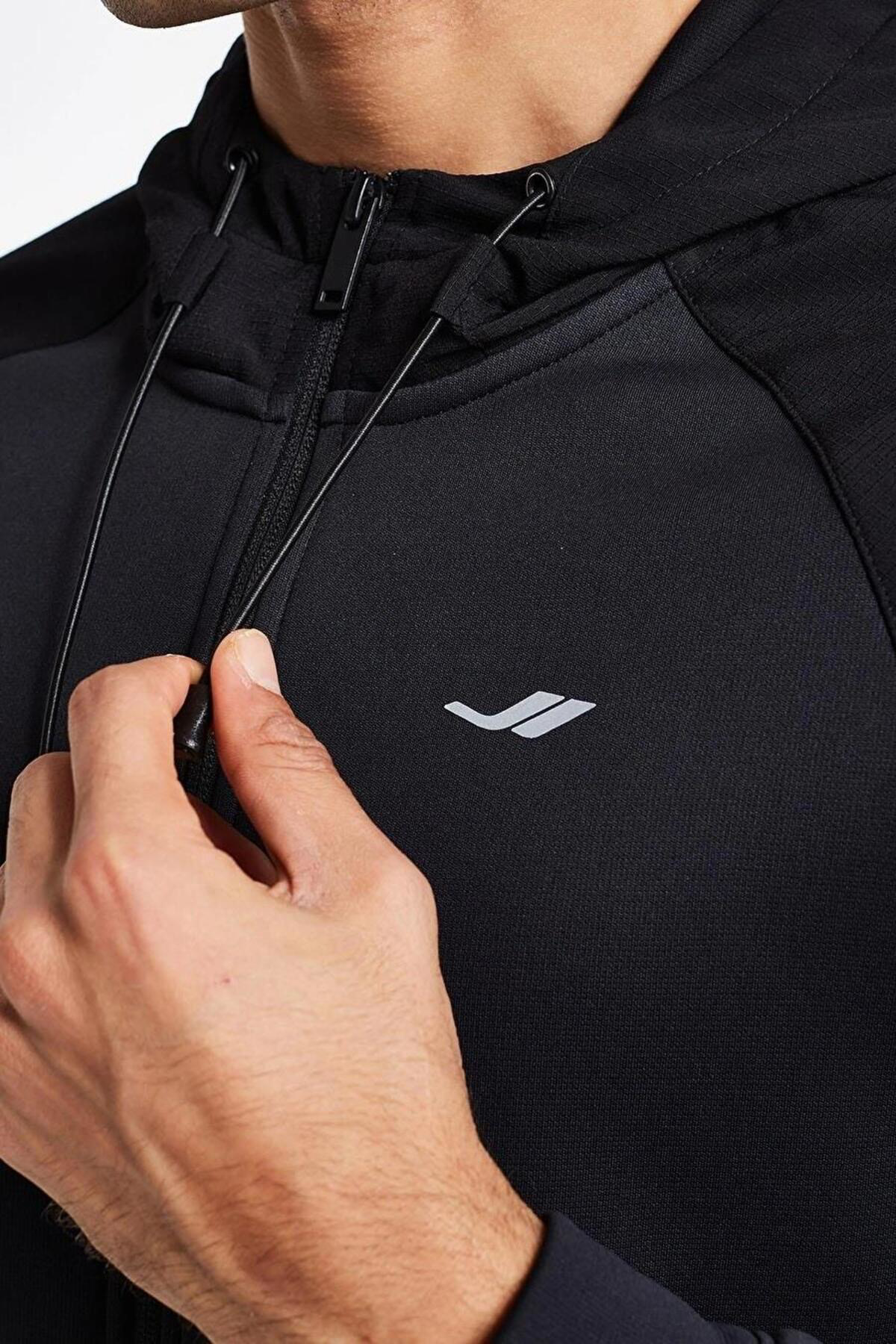 Lescon Erkek Fermuarlı Kapüşonlu Sweatshirt 24N-1117 24Ntes001117