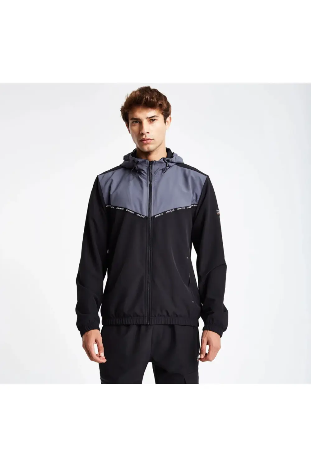 Erkek Fermuarlı Kapüşonlu Sweatshirt 24N-1102 24NTES001102