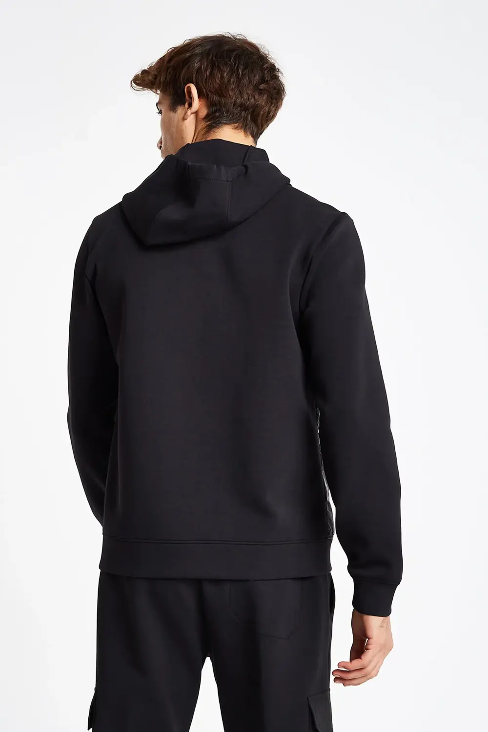 Erkek Fermuarlı Kapüşonlu Sweatshirt 24N-1154