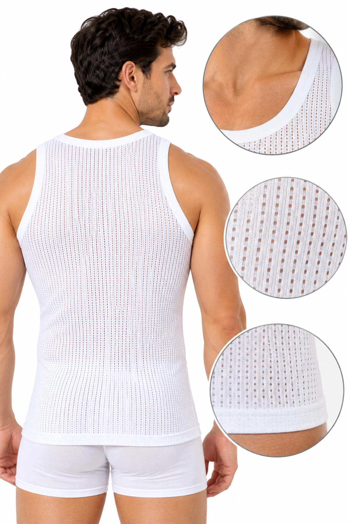 Erkek Fileli Atlet 6’lı Paket %100 Openend Pamuk Nefes Alan Beyaz Erkek İç Giyim Atlet S-M-L Erkek Fileli Atlet 6’lı Paket %100 Openend Pamuk Nefes Alan Beyaz Erkek İç Giyim Atlet S-M-L