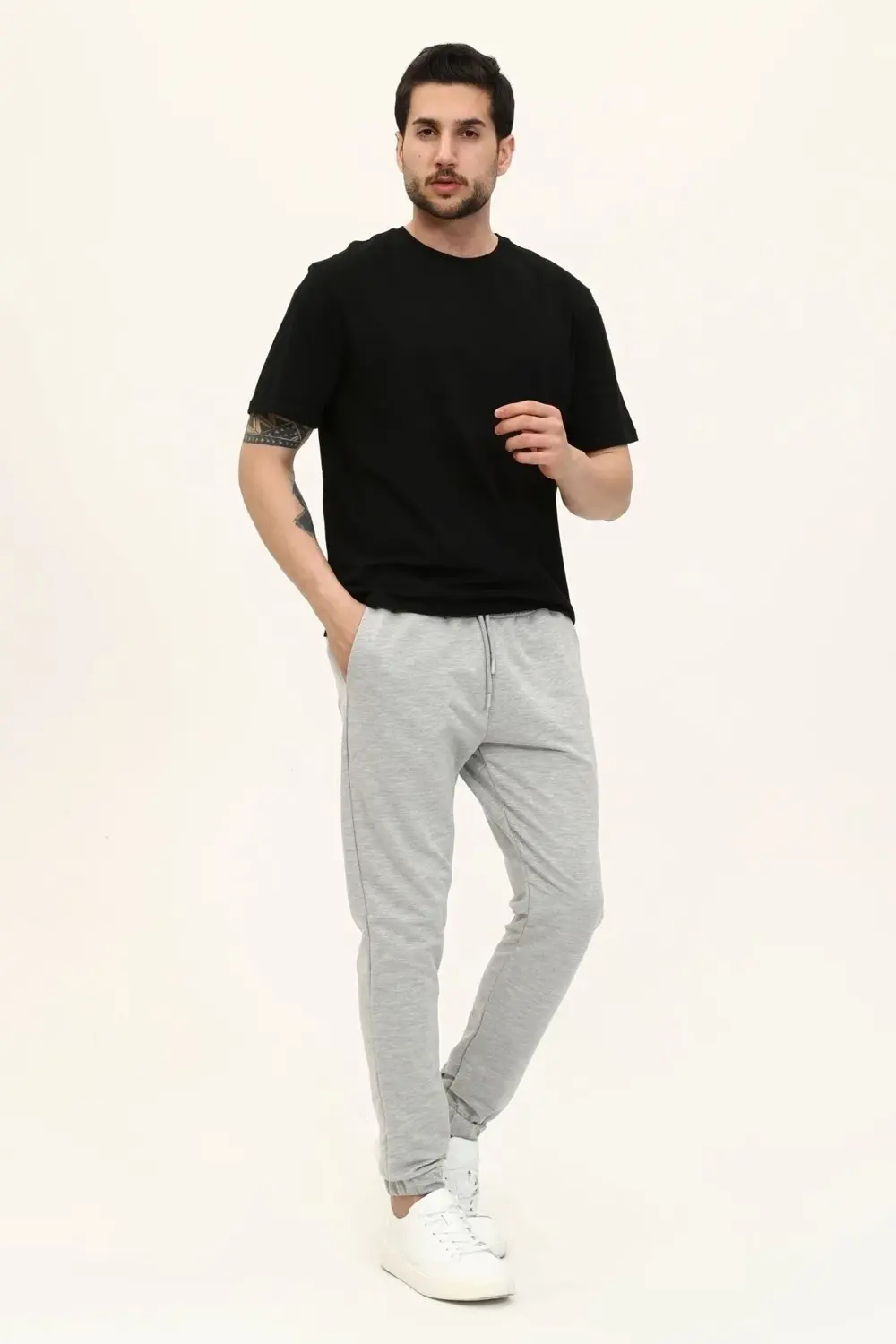 Erkek Fileto Cep Detaylı Jogger Siyah