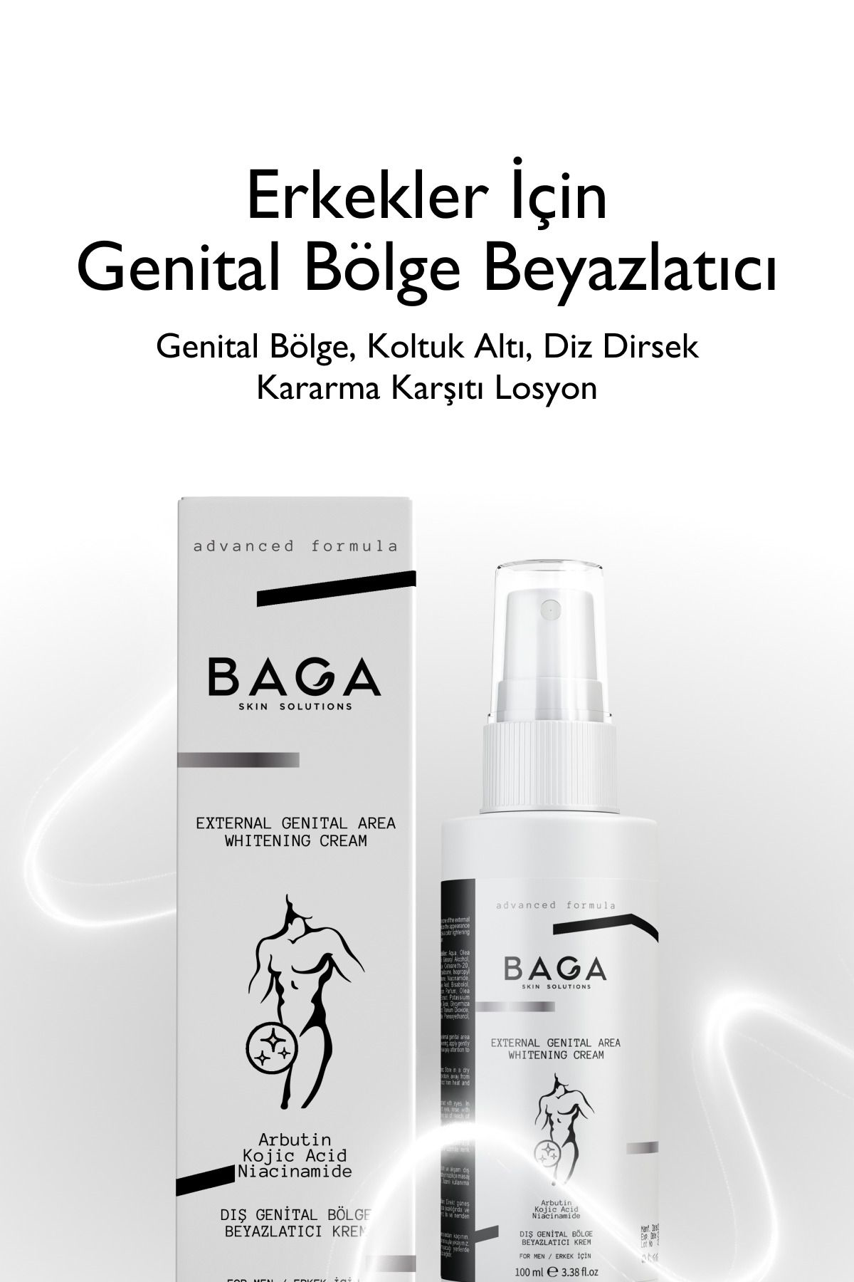 Erkek Genital Bölge Beyazlatıcı Losyonu