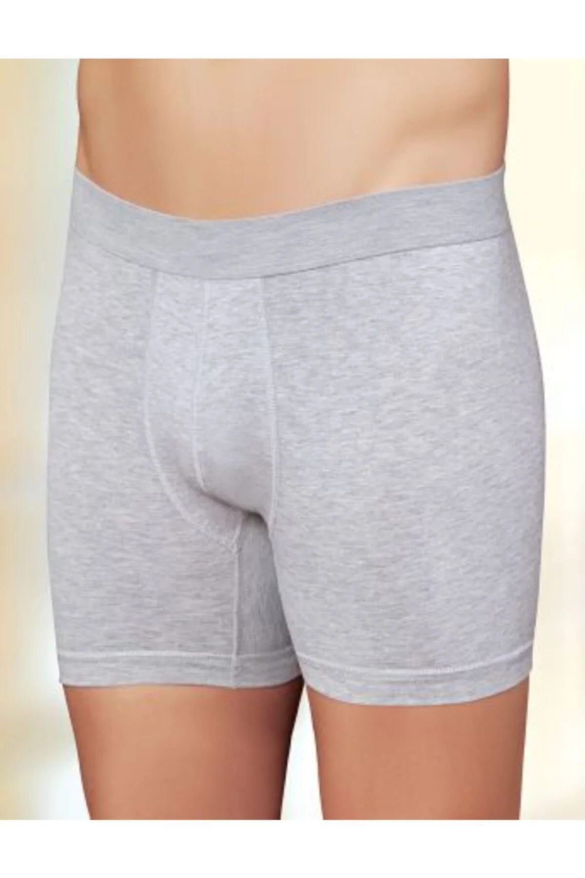 Erkek Gri Likralı Boxer 6 lı Paket Me031 Erkek Gri Likralı Boxer 6 lı Paket Me031