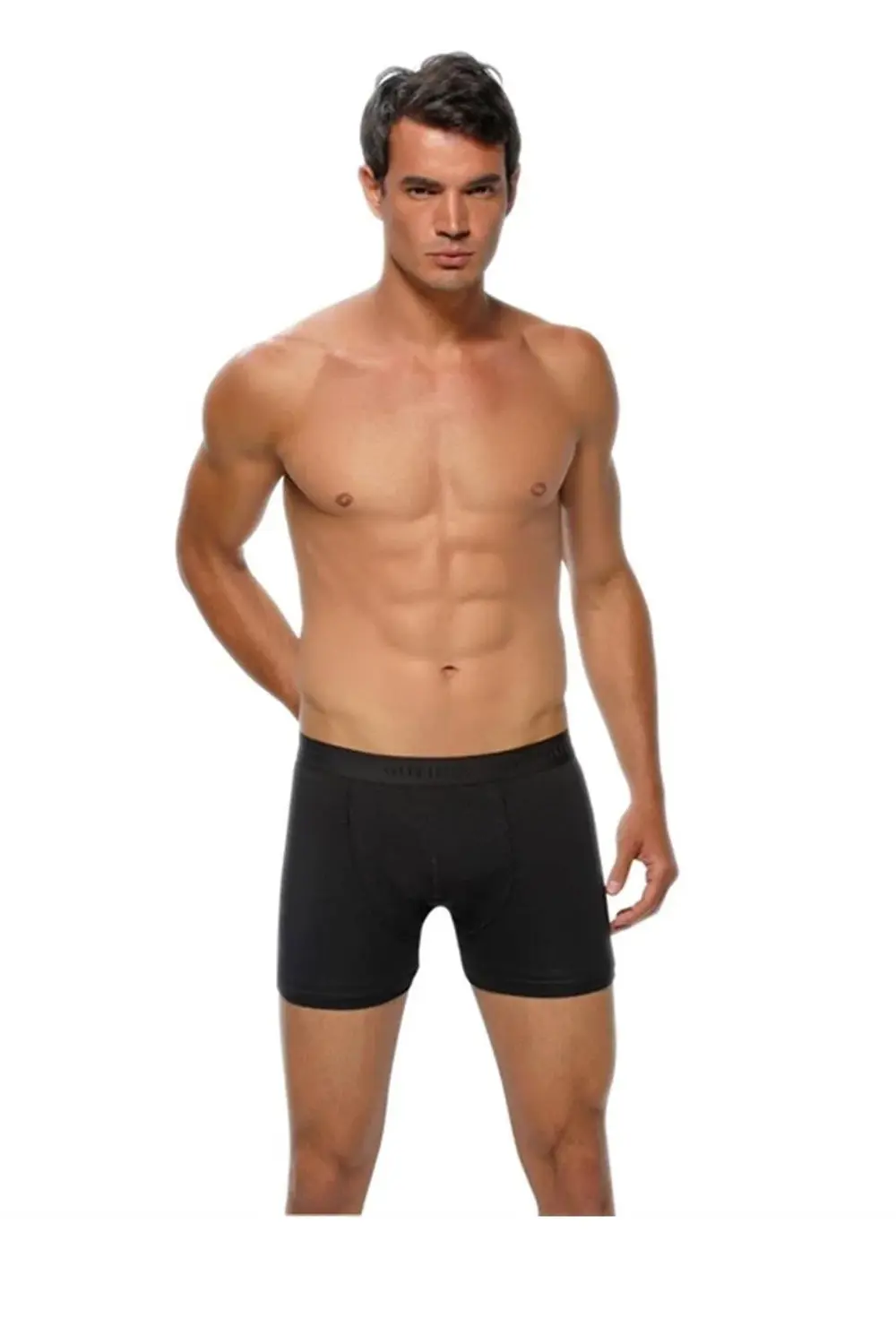 Erkek Gri Likralı Boxer Külot 6 Lı Paket