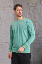 Erkek Hafif Yuvarlak Yaka Rahat Sweatshirt ÇAĞLA