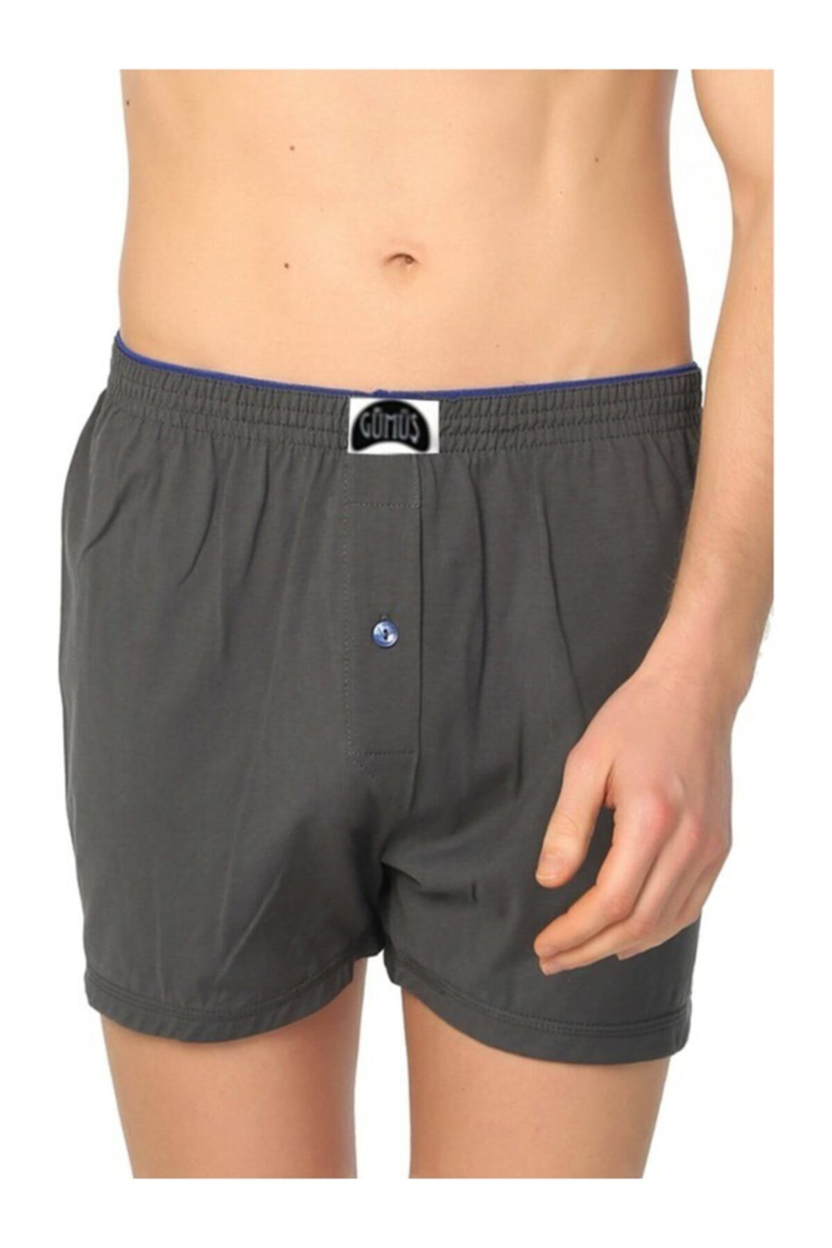 Erkek Havlu Bel Düz Penye Boxer 4020 6'lı Paket