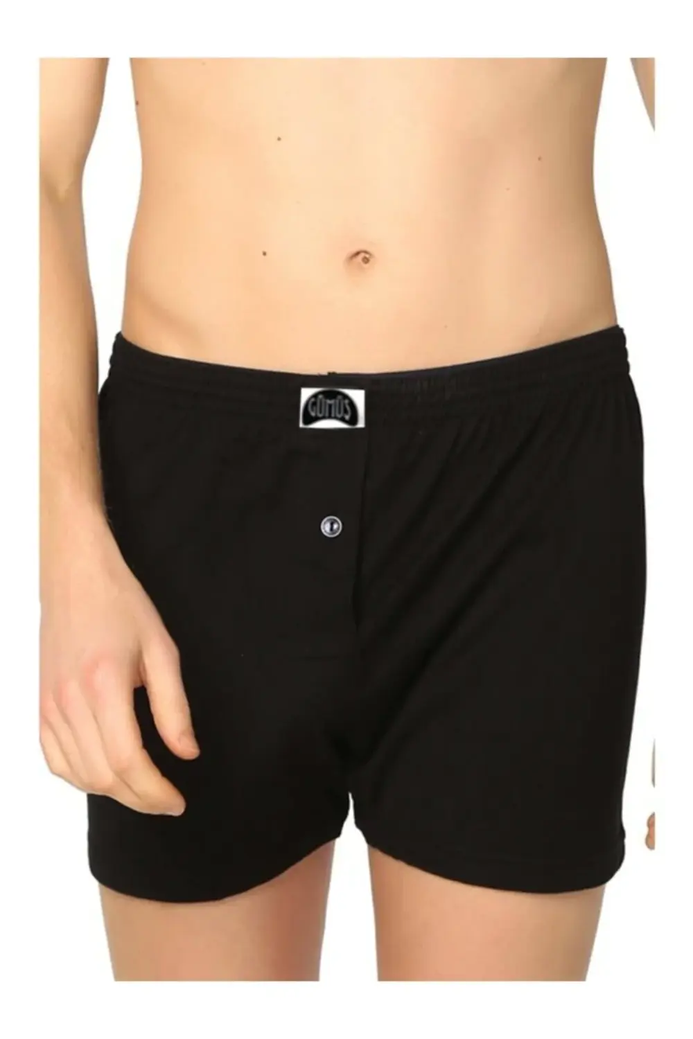 Erkek Havlu Bel Düz Penye Boxer 4020 6'lı Paket