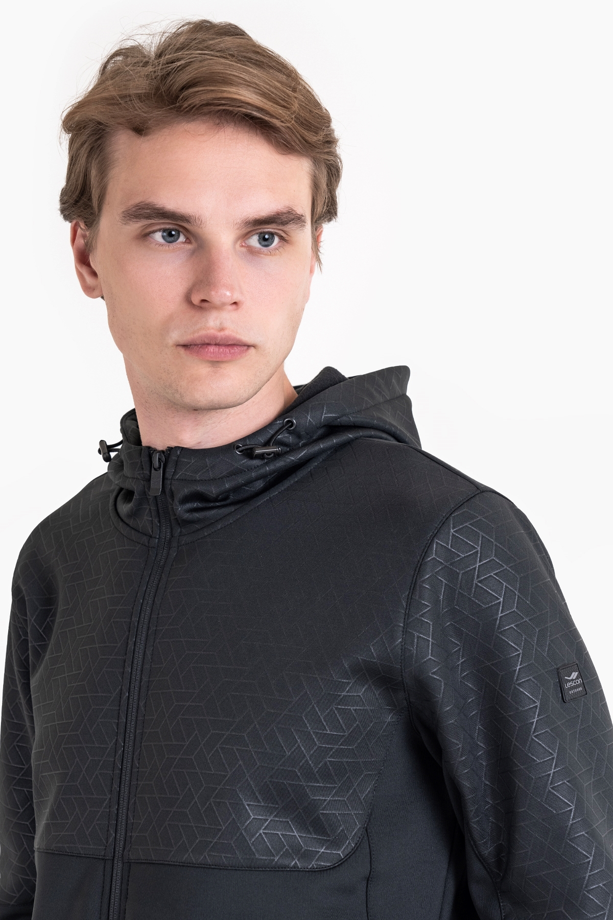 Lescon Erkek Kaplamalı Polar Sweatshirt 23K-1074