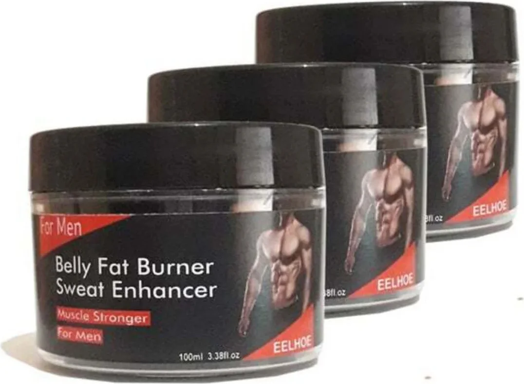 Erkek Karın Yağı Erıtıcı Krem 100ML x 3 - Hızlı Etkili Formül