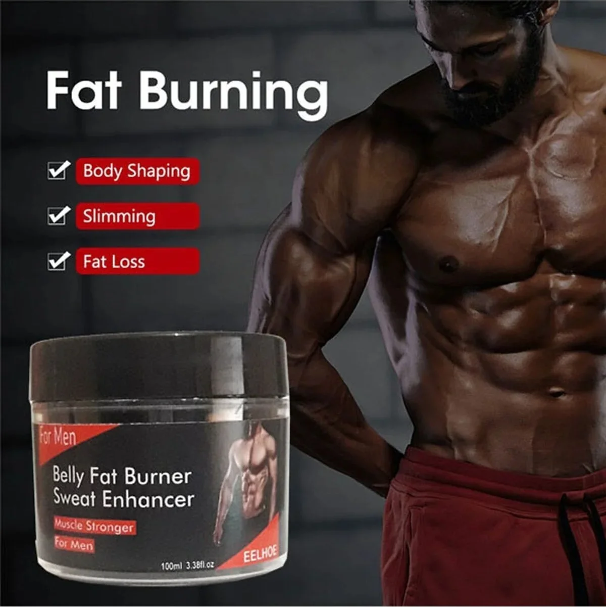 Erkek Karın Yağı Erteleyici Krem 100ML - Hızlı Etkili Belly Fat Burner