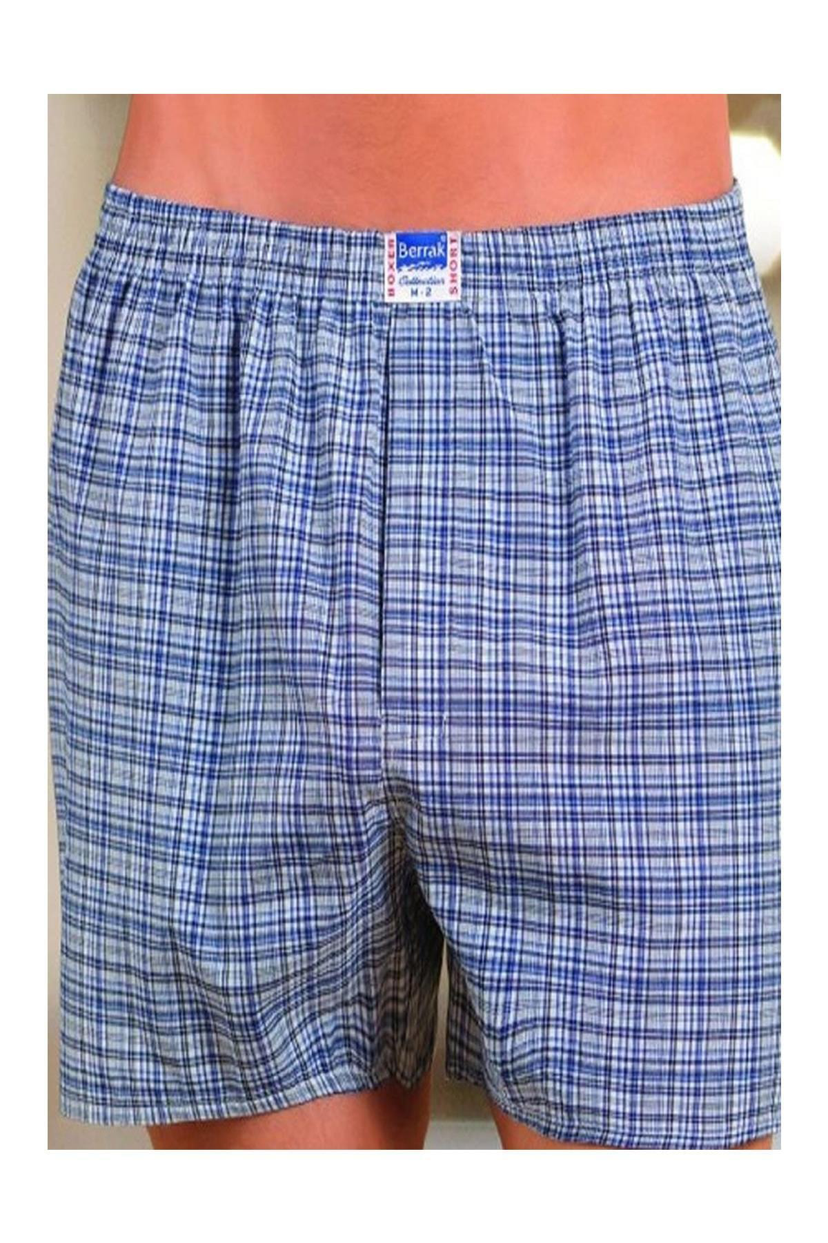 Erkek Karışık Desen 12'li Paket Poplin Boxer Elf568ber105212