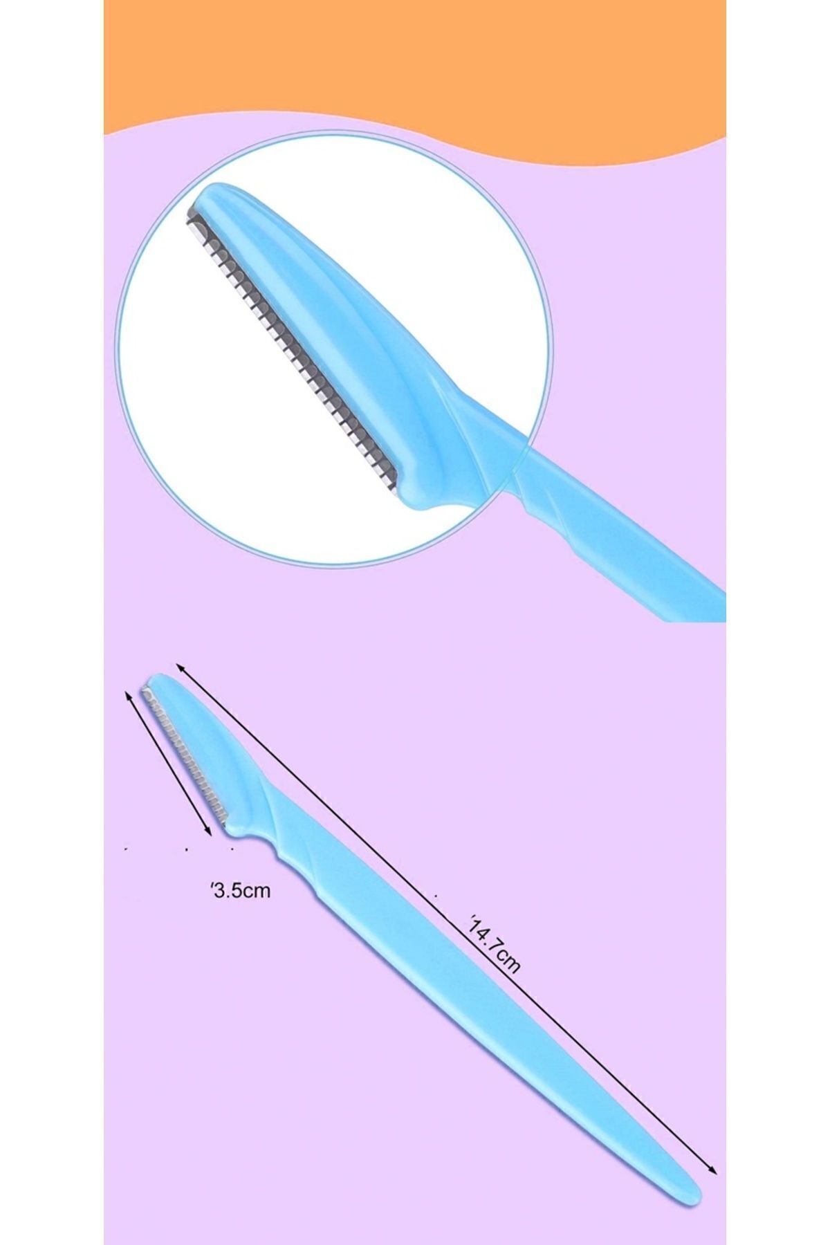 Transformacion Erkek Kaş Şekillendirme Tüy Alma Jileti Zeno Design 4 Adet