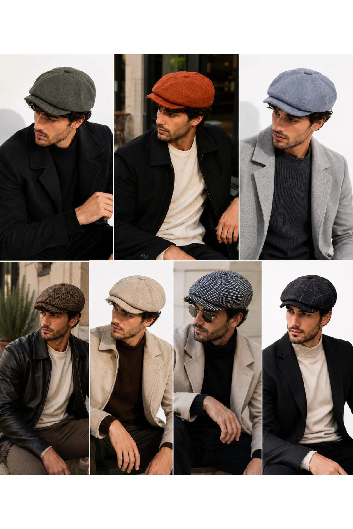 Erkek Kasket, Kışlık Şapka, Klasik ingiliz Mode Kaşe Kasket, Beckham Model Peaky Blinders Şapka Erkek Kasket, Kışlık Şapka, Klasik ingiliz Mode Kaşe Kasket, Beckham Model Peaky Blinders Şapka