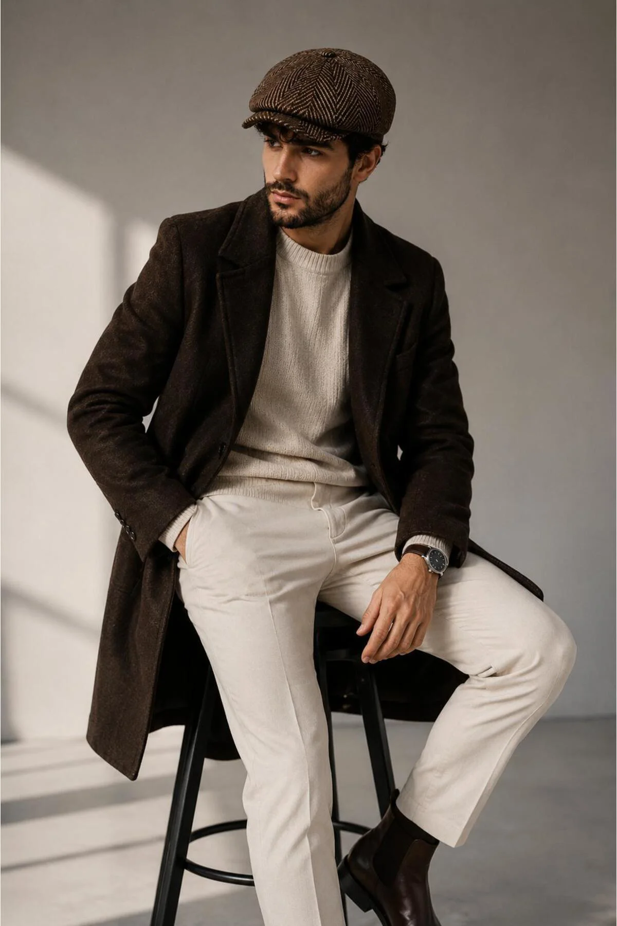 Erkek Kasket, Kışlık Şapka, Klasik ingiliz Mode Kaşe Kasket, Beckham Model Peaky Blinders Şapka Erkek Kasket, Kışlık Şapka, Klasik ingiliz Mode Kaşe Kasket, Beckham Model Peaky Blinders Şapka