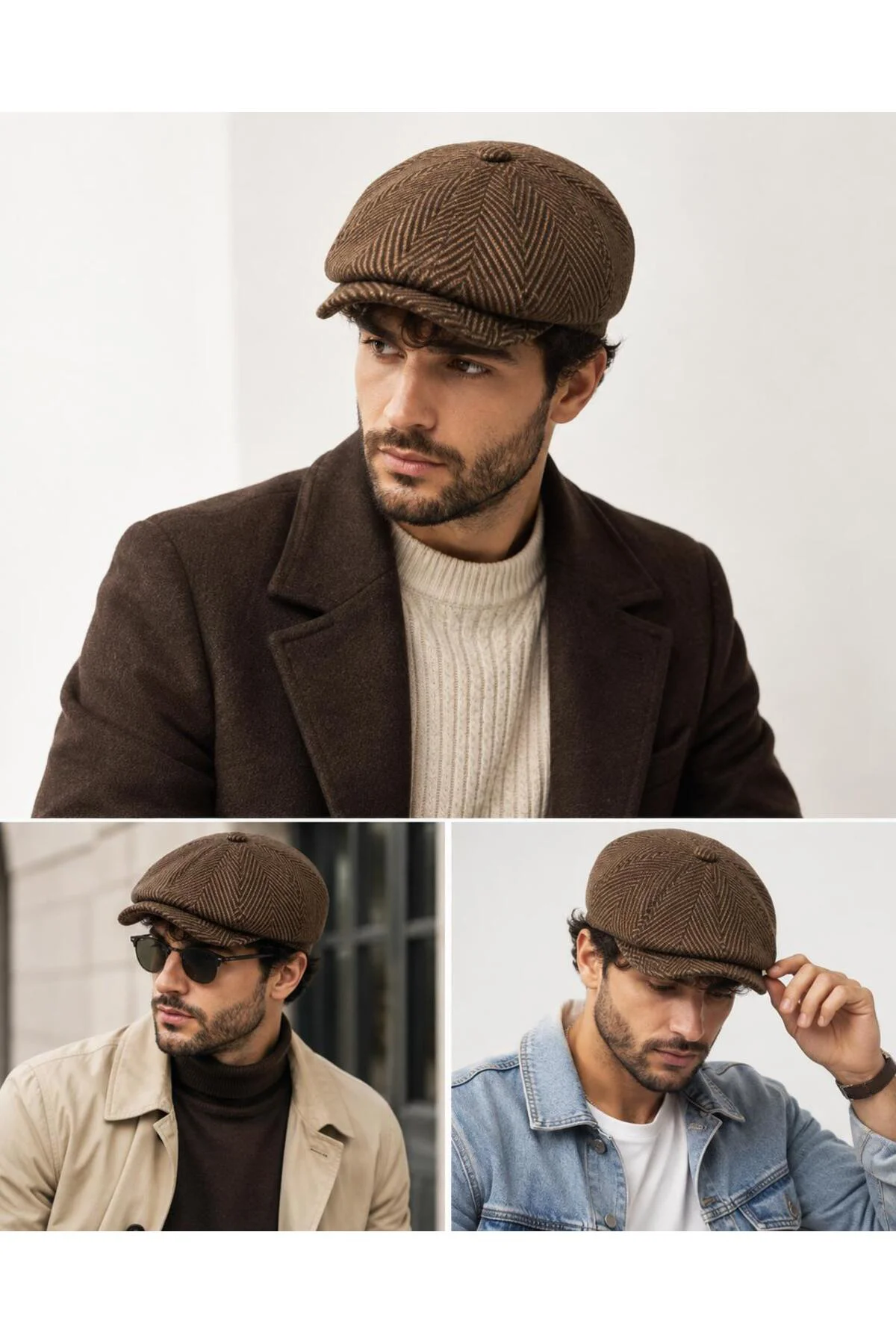 Erkek Kasket, Kışlık Şapka, Klasik ingiliz Mode Kaşe Kasket, Beckham Model Peaky Blinders Şapka Erkek Kasket, Kışlık Şapka, Klasik ingiliz Mode Kaşe Kasket, Beckham Model Peaky Blinders Şapka