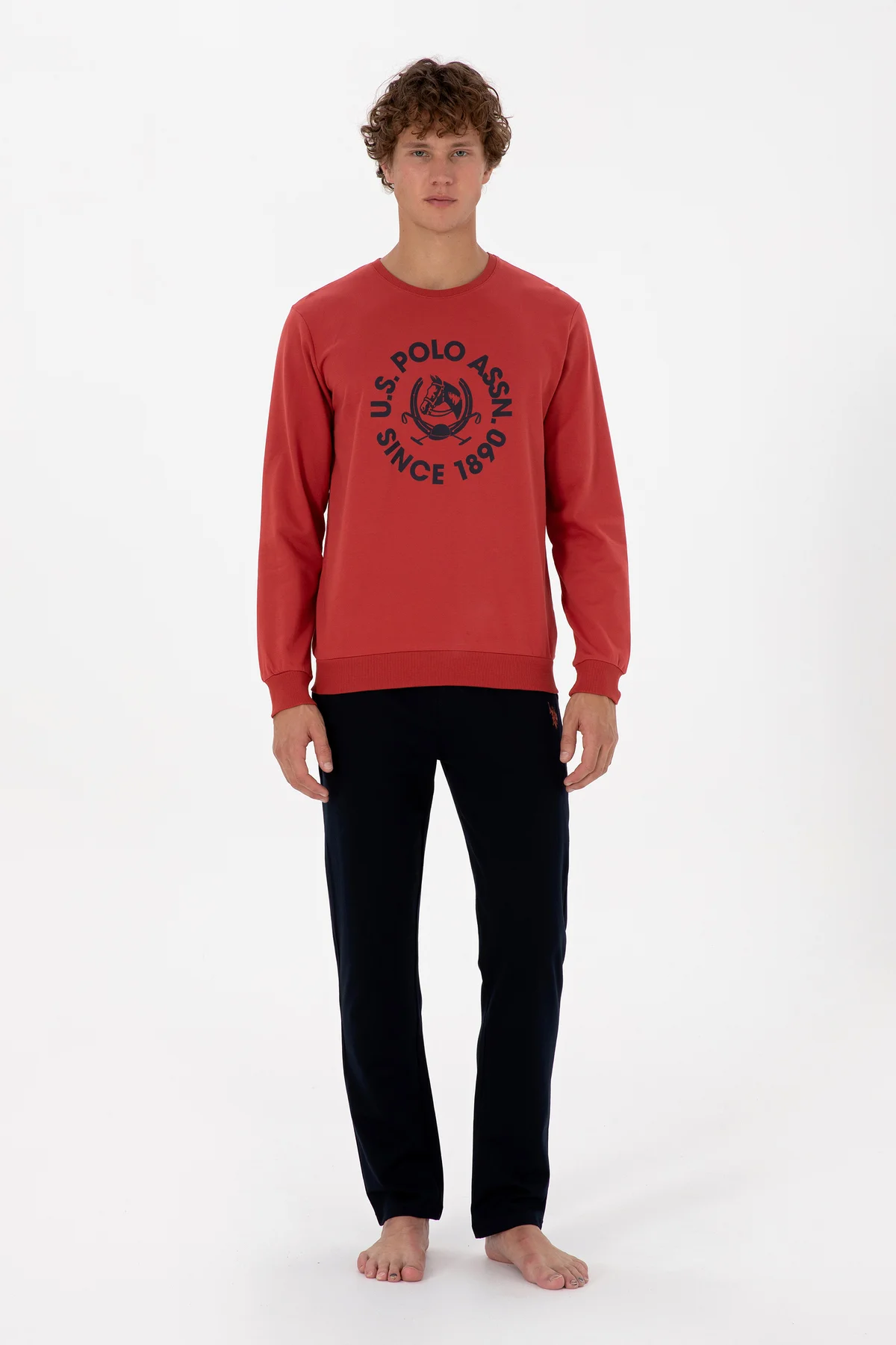 Erkek Kiremit Pijama Takımı 50318595-VR031