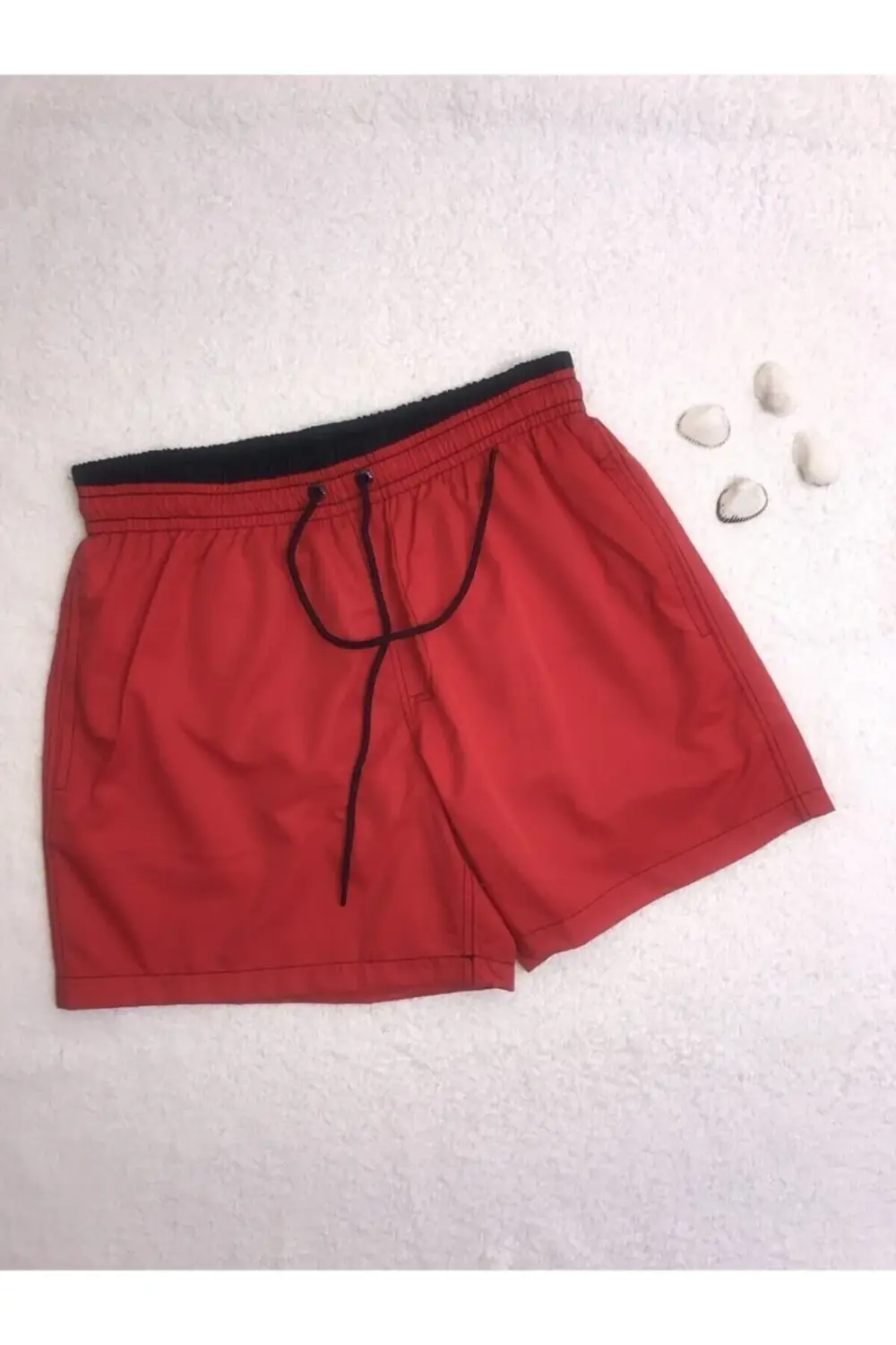 Erkek Kırmızı Deniz Şort Mayo