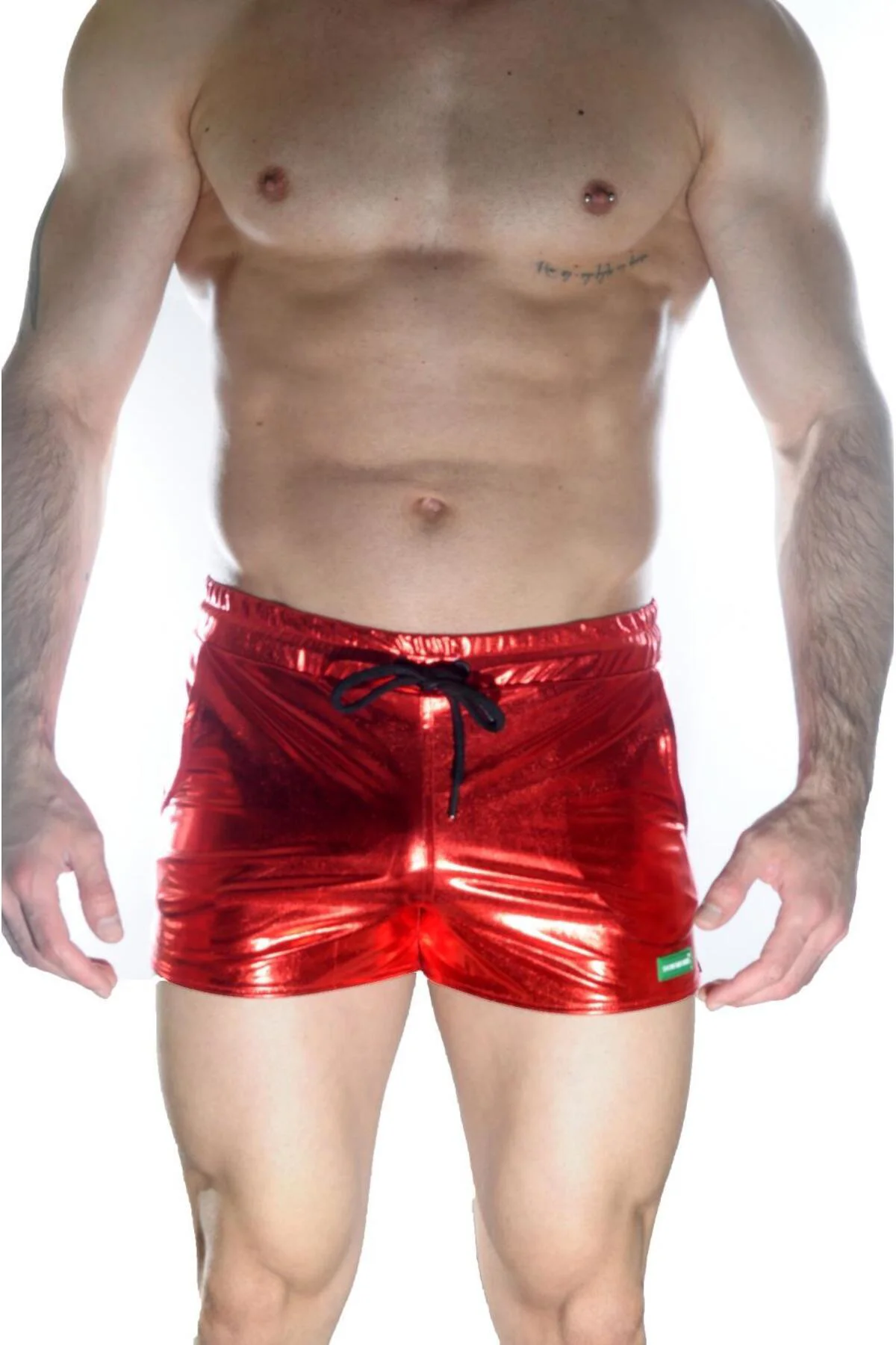Erkek Kırmızı Lame Short