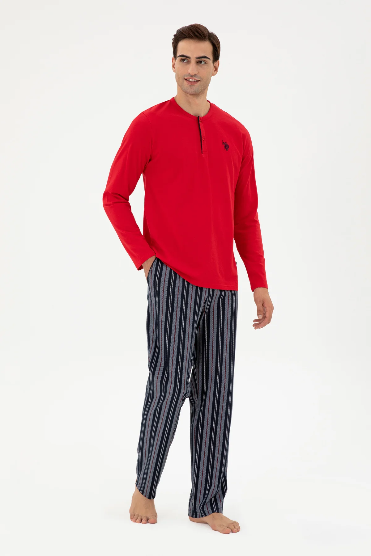 Erkek Kırmızı Pijama Takımı 50301728-VR030