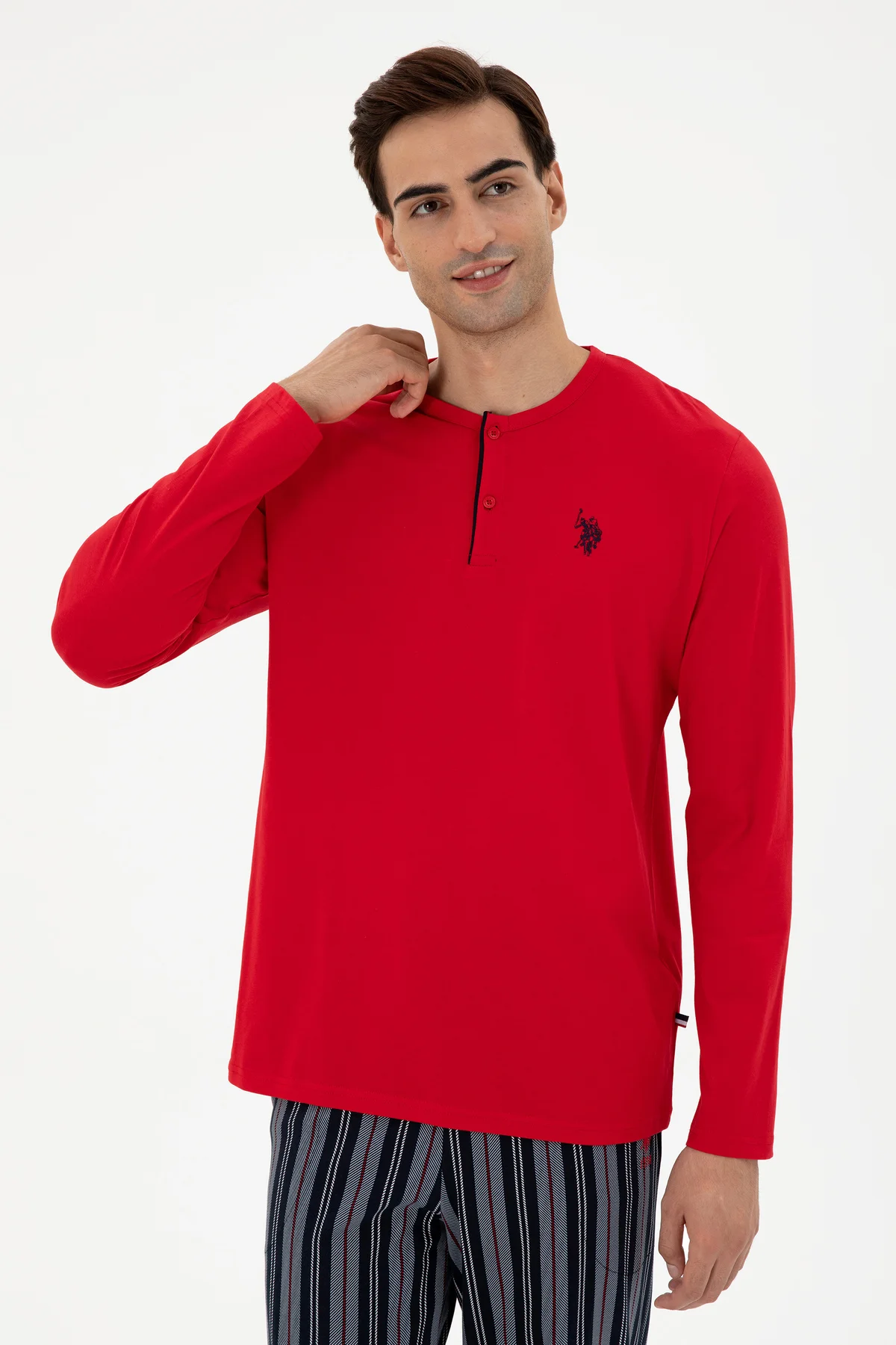 Erkek Kırmızı Pijama Takımı 50301728-VR030