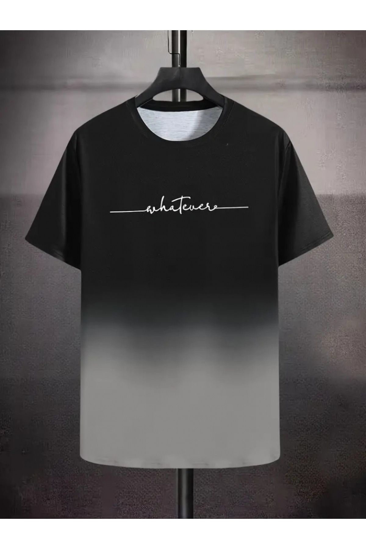 Erkek Kısa Kollu Bisiklet Yaka Baskılı Süprem T-shirt