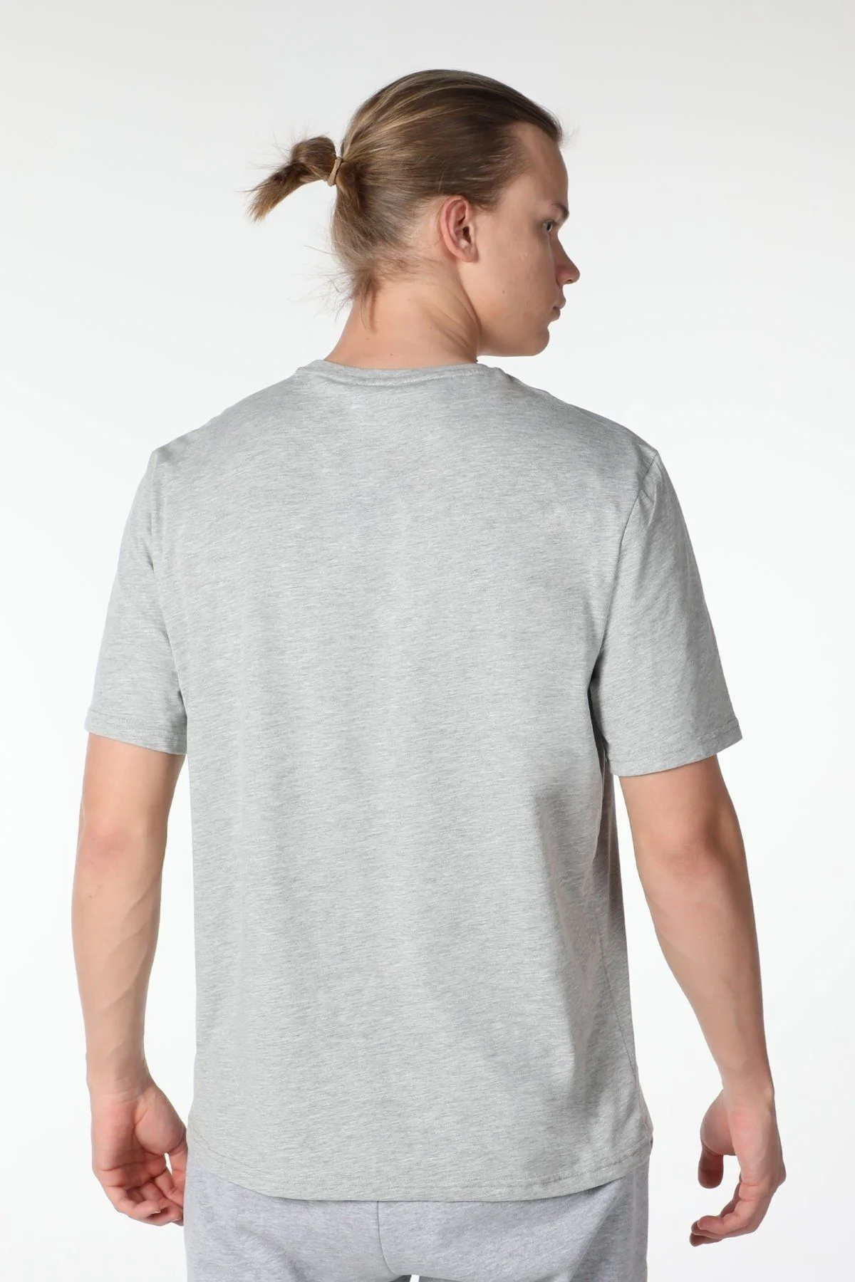 Erkek Bisiklet Yaka Kısa Kollu Regular Fit Basic Tişört Siyah