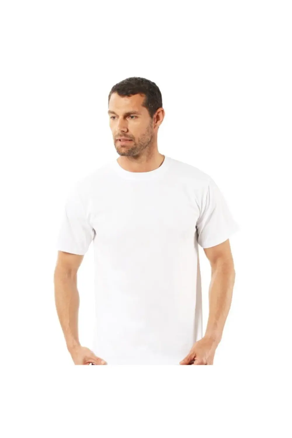 Erkek Kısa Kollu Kapalı Yaka Penye Fanila 6'lı