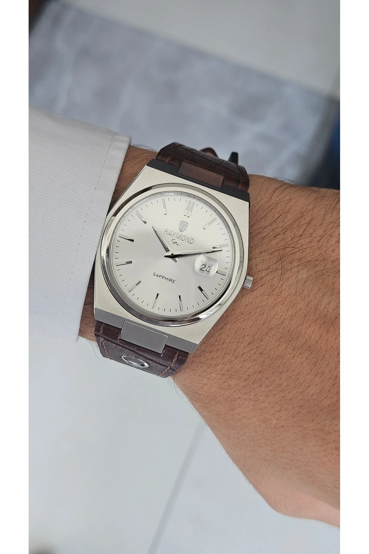 ERKEK KOL SAATİ RYM-633061-SLIM-SS-BRW-W