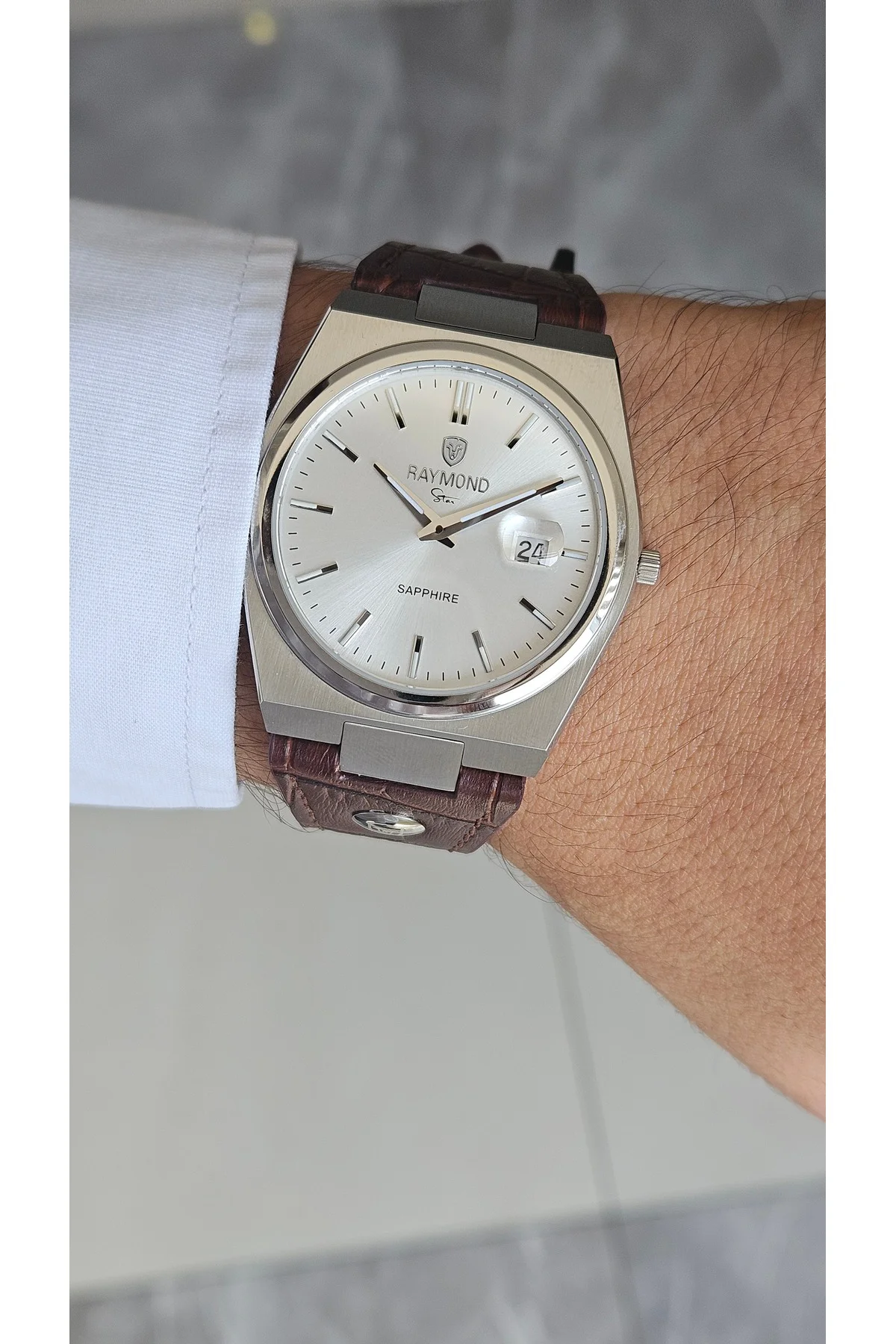 ERKEK KOL SAATİ RYM-633061-SLIM-SS-BRW-W
