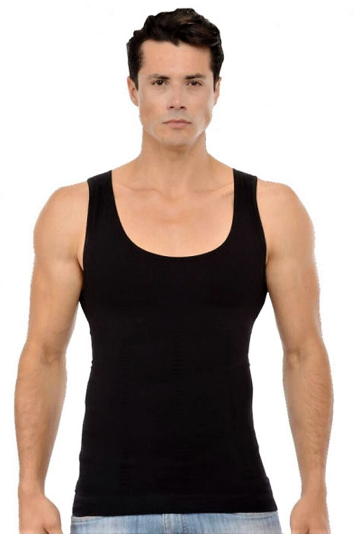 Layza Form Erkek Korse Atlet Siyah