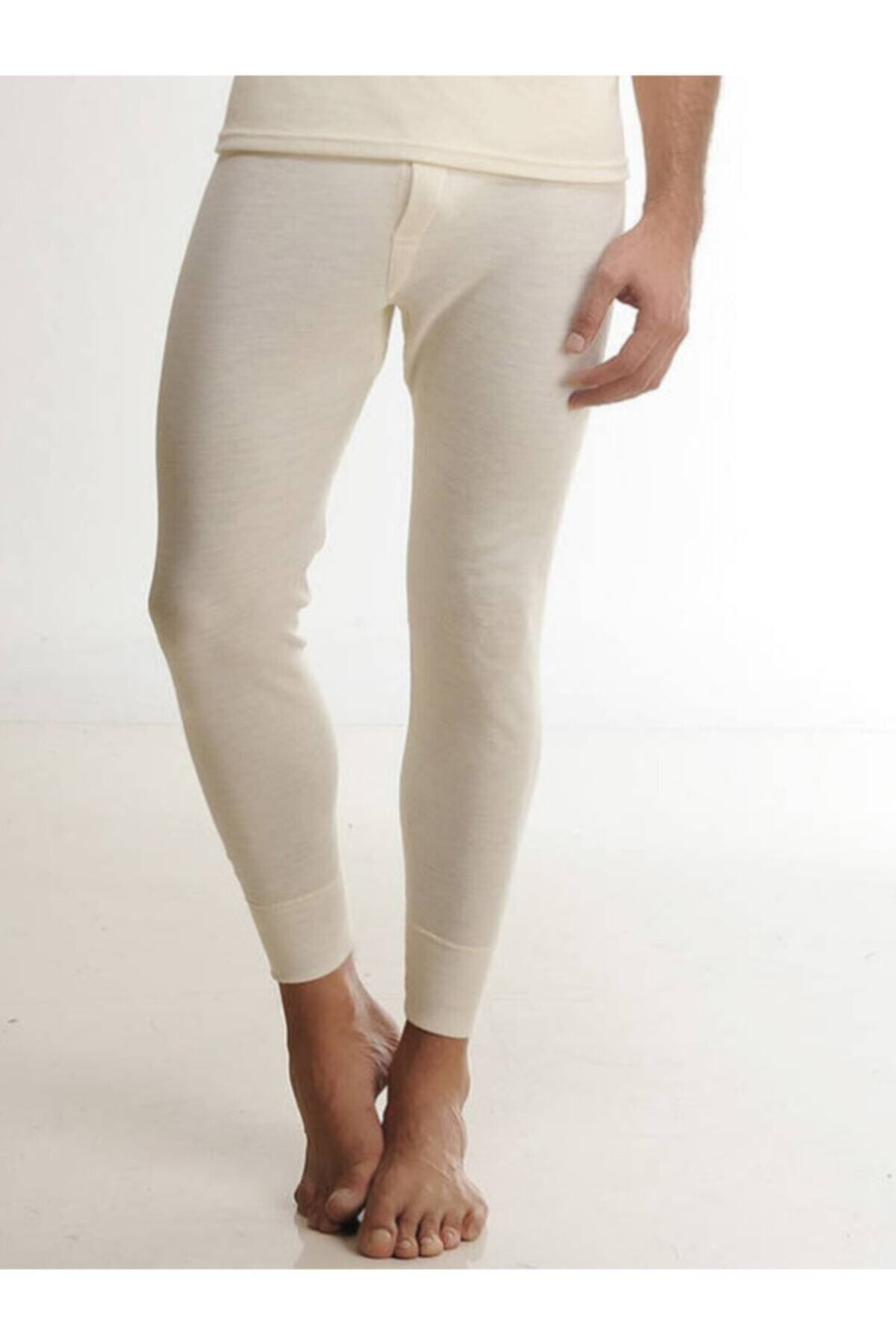 Hasyün Erkek Krem  Yün Alt İçlik % 75 Yün 25 Akrılık