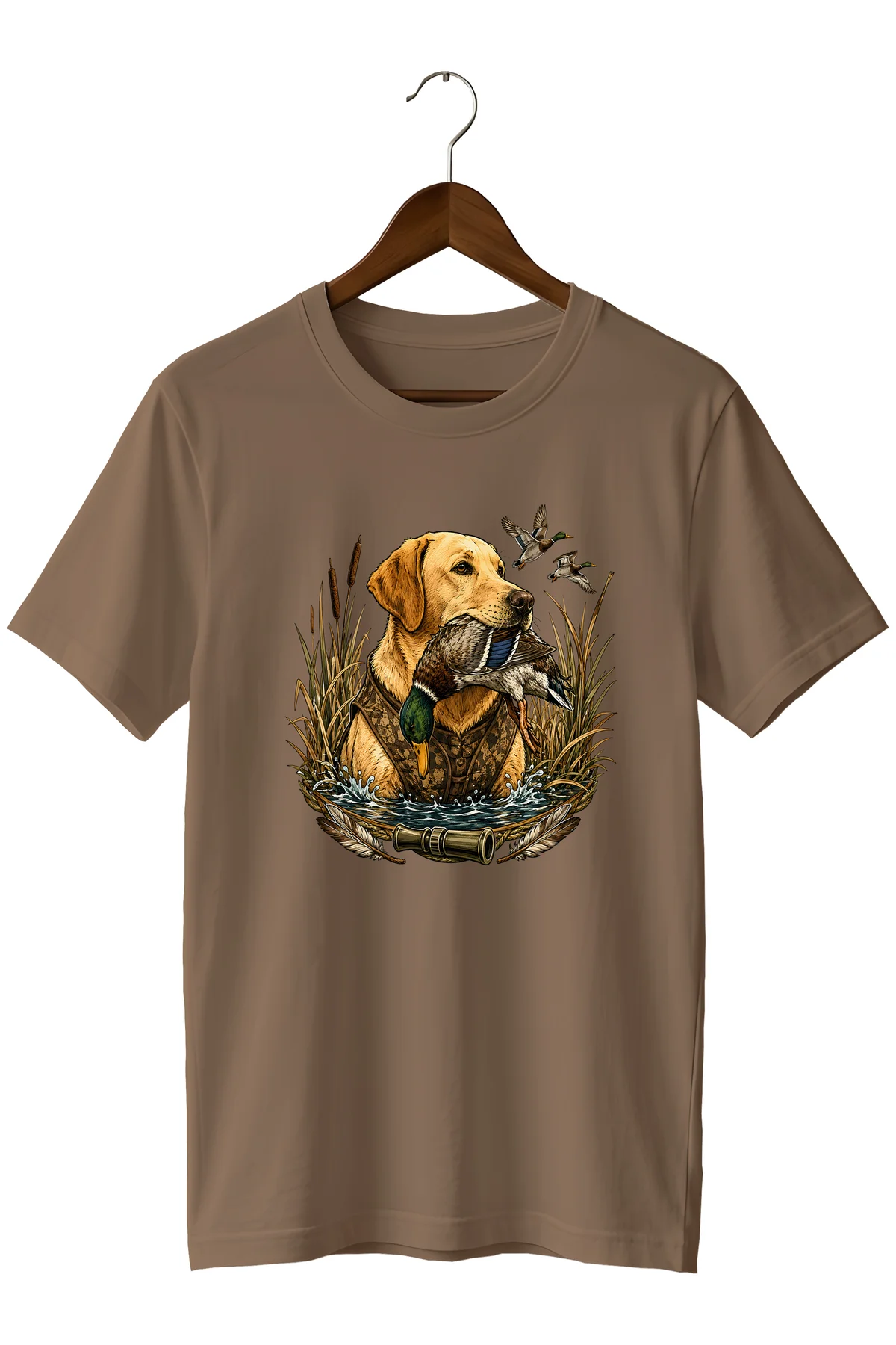 Erkek Labrador Ördek Avı Baskılı T-Shirt – Avcı Köpeği Outdoor Temalı Bisiklet Yaka Kısa Kollu Erkek Labrador Ördek Avı Baskılı T-Shirt – Avcı Köpeği Outdoor Temalı Bisiklet Yaka Kısa Kollu