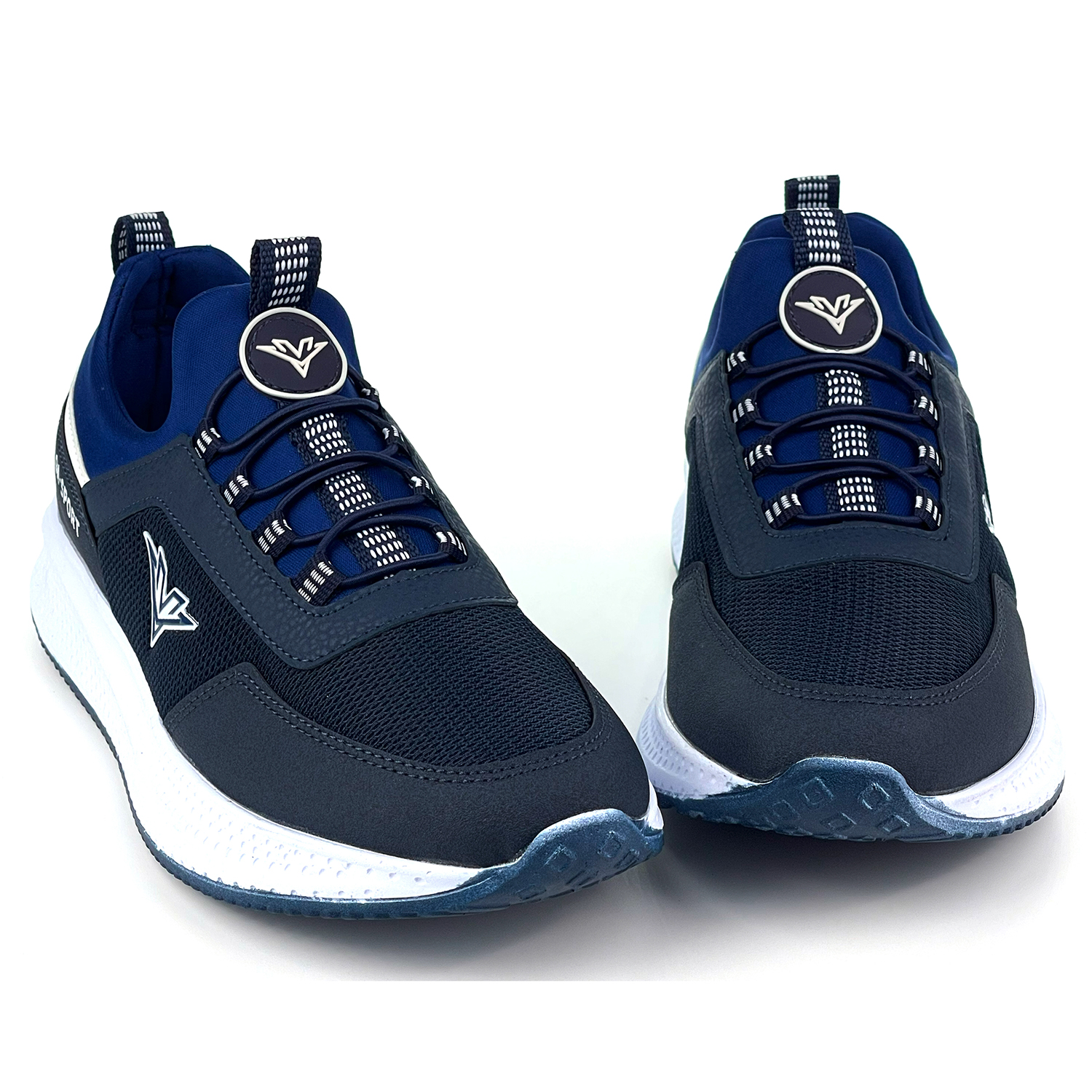 Erkek Lacivert Bağcıksız Esnek Çok Hafif Günlük Sneaker Spor Ayak